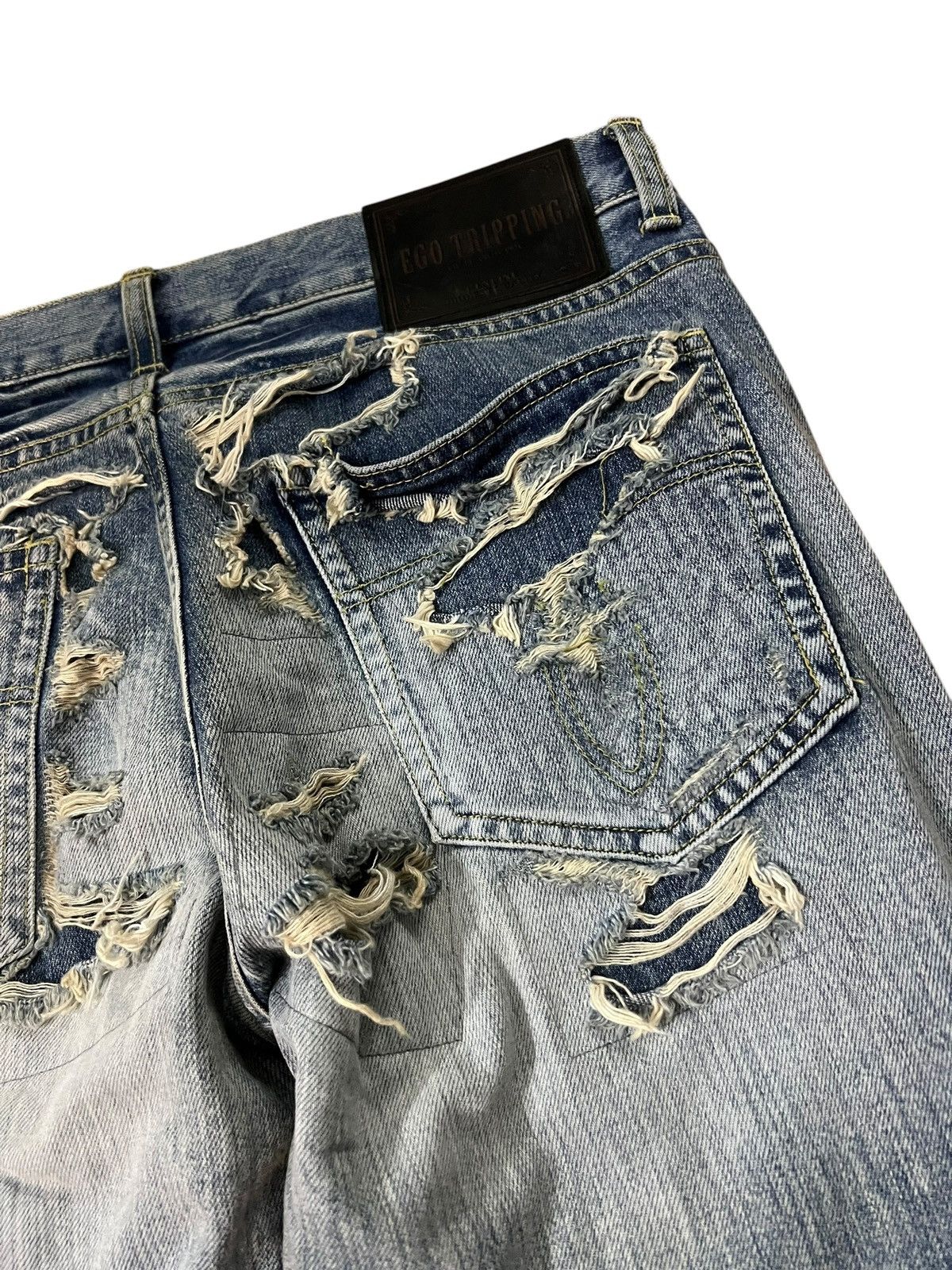 Japanese Brand Vintage Ego Tripping Distressed Punk Japan Size US 32 / EU 48 - 15 Thumbnail