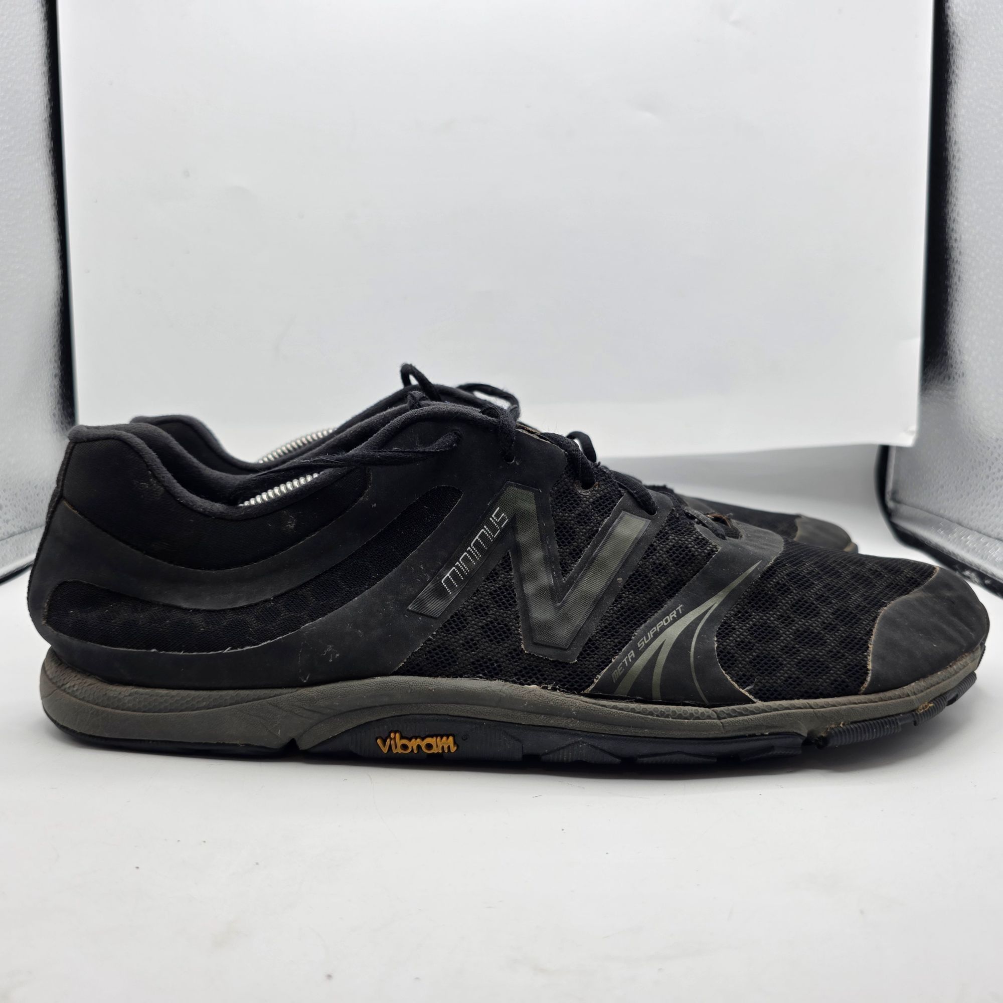 New Balance New Balance Mens Size 13 Black Minimus Vibram Trail Running Size US 13 / EU 46 - 14 Thumbnail