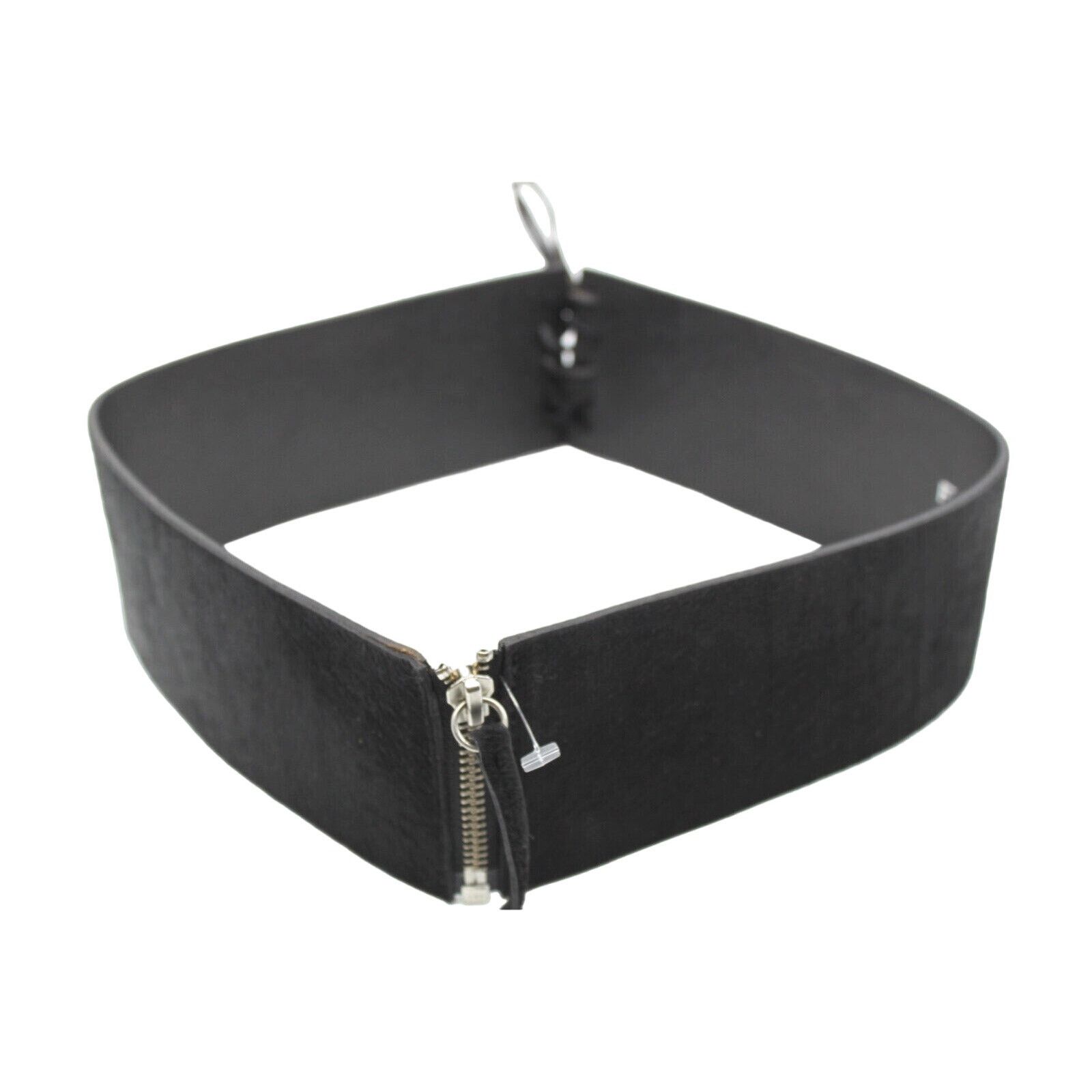Frame FRAME DENIM Adjustable Black Cowhide Leather Belt Sz 32-34 Size ONE SIZE - 3 Thumbnail