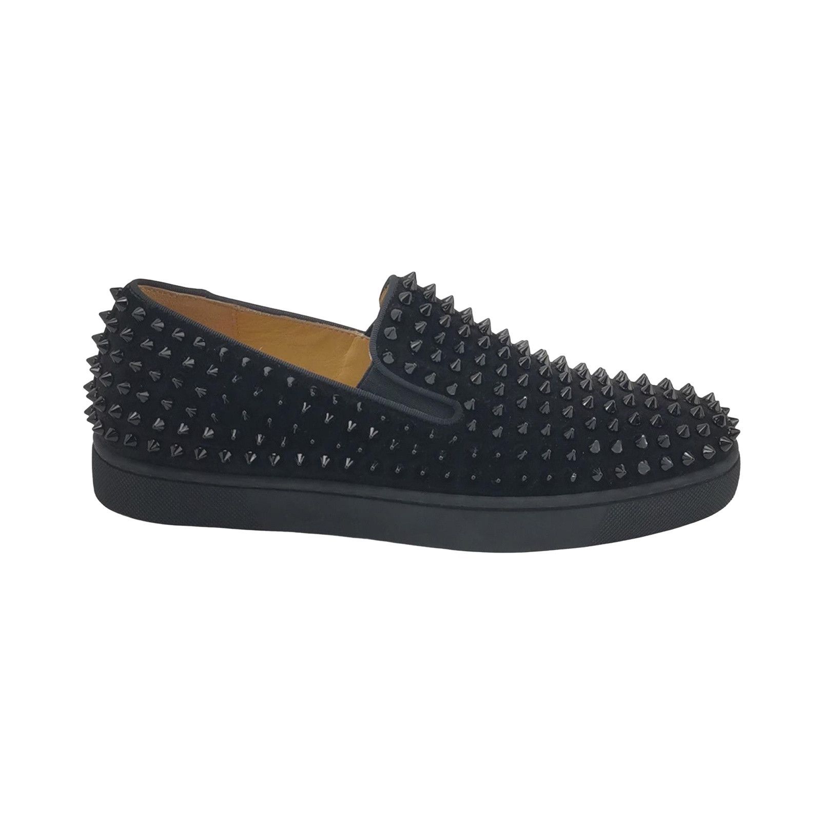 Christian Louboutin Christian Louboutin Studded Suede Roller-Boat Sneakers 39.5 Size US 6 / EU 39 - 1 Thumbnail