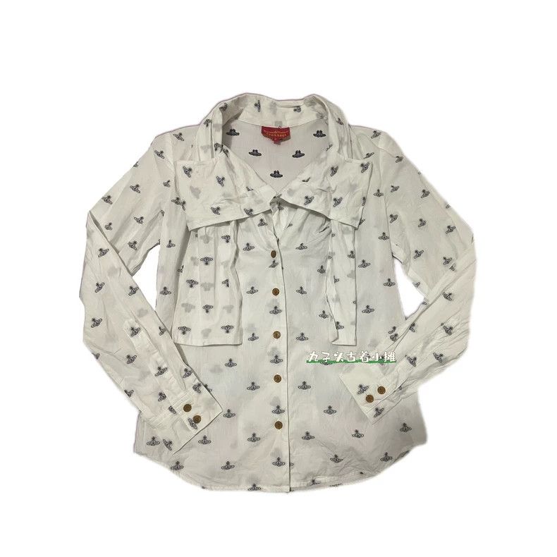 Vivienne Westwood Vivienne Westwood Red butterfly button shirt Saturn embroi Size M / US 6-8 / IT 42-44 - 1 Thumbnail
