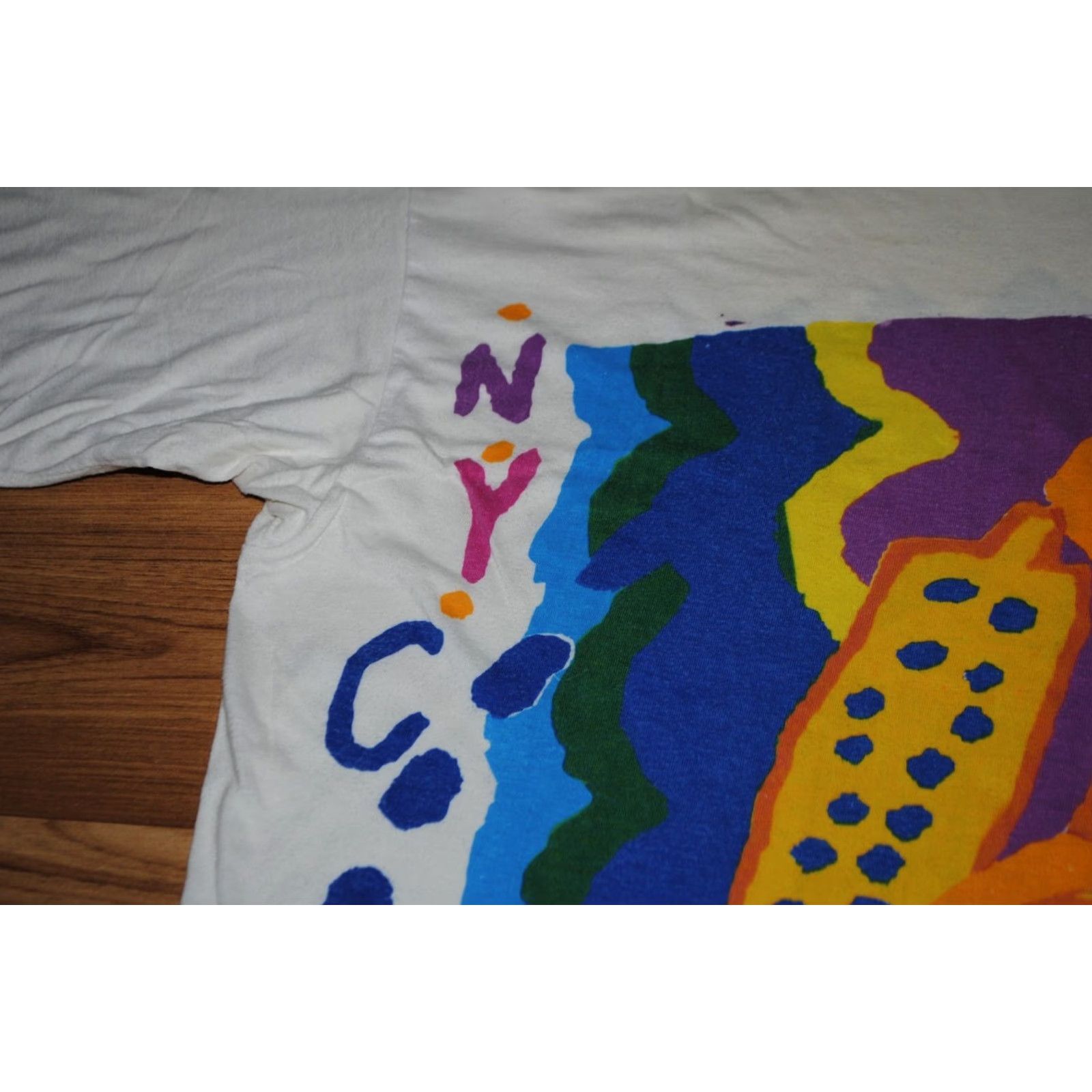 Vintage VINTAGE CREAM TEA LONDON SHIRT PAINTING ART WORKS PICASSO NEW YORK CITY XL Shirt Mens Size US XL / EU 56 / 4 - 2 Thumbnail