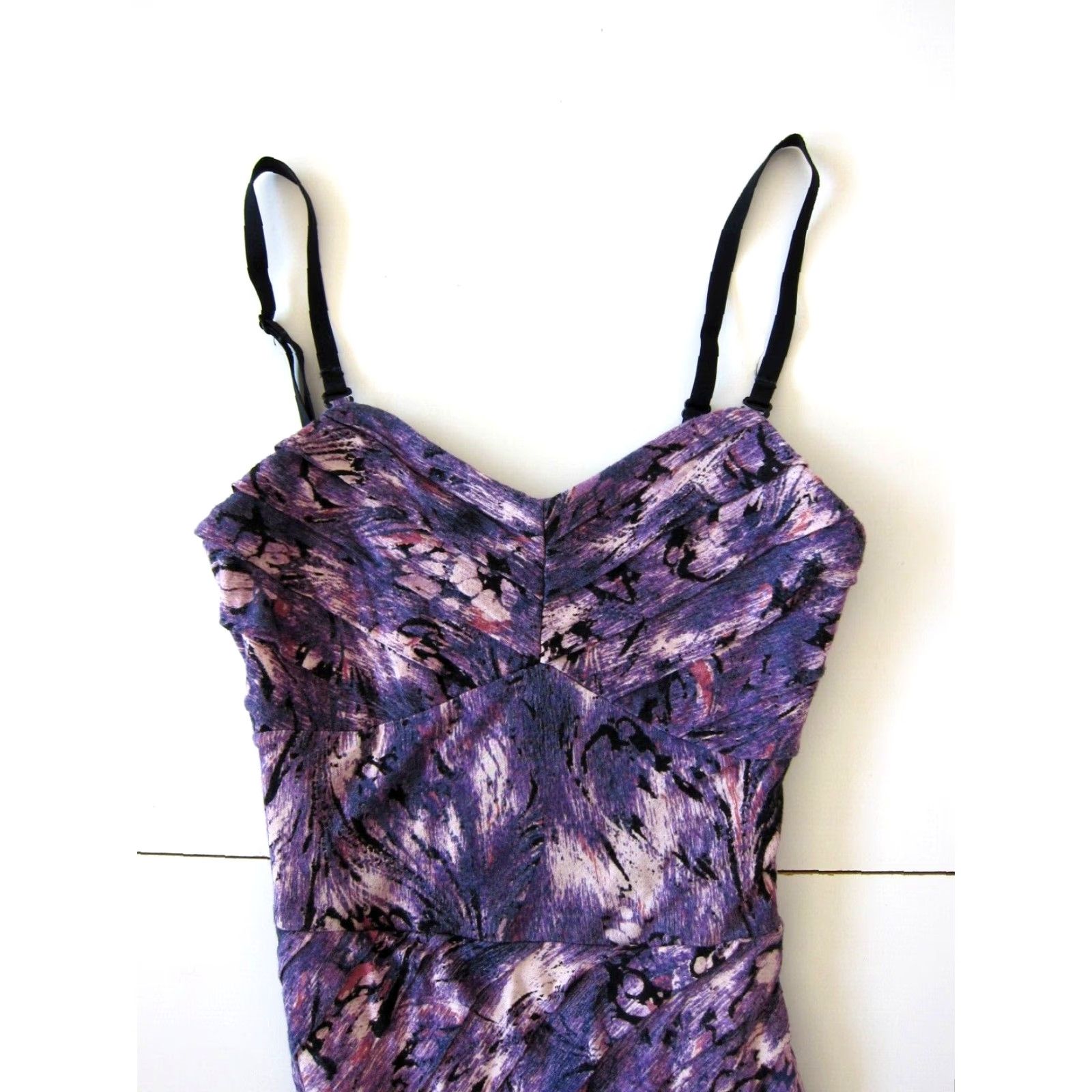 Guess GUESS Dress 100% Rayon Stretch Purple Pink Bodycon Slip XS Womens Size XS / US 0-2 / IT 36-38 - 3 Thumbnail