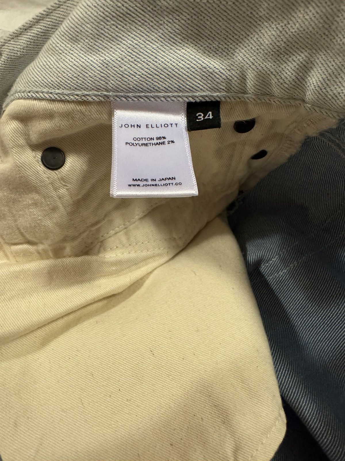 John Elliott John Elliott The Cast 2 Reverse Weave Jeans Light Blue Sz 34 Size US 34 / EU 50 - 7 Thumbnail