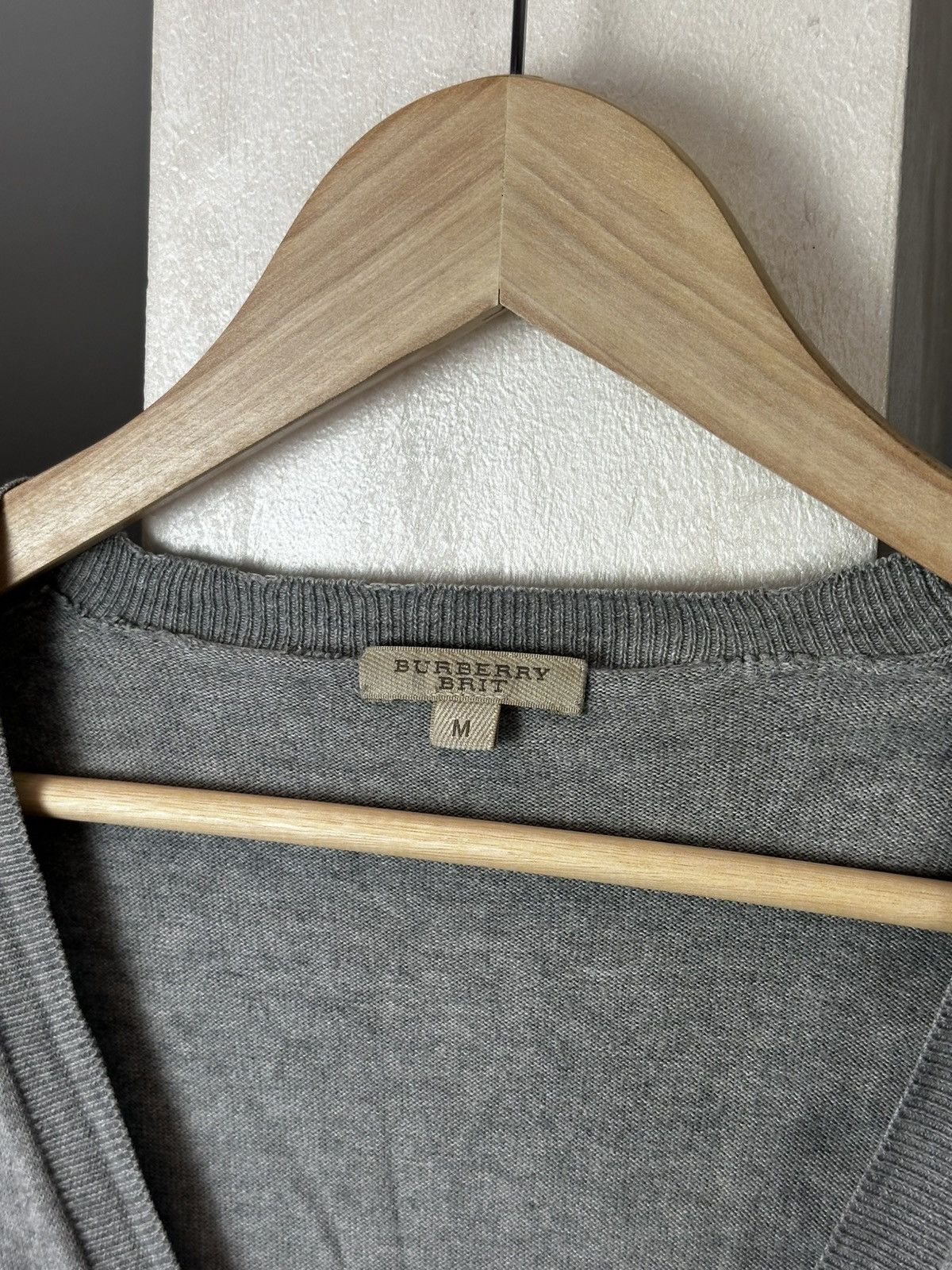 Burberry Burberry Gray Cardigan Mini Logo Bottom Size US M / EU 48-50 / 2 - 6 Thumbnail