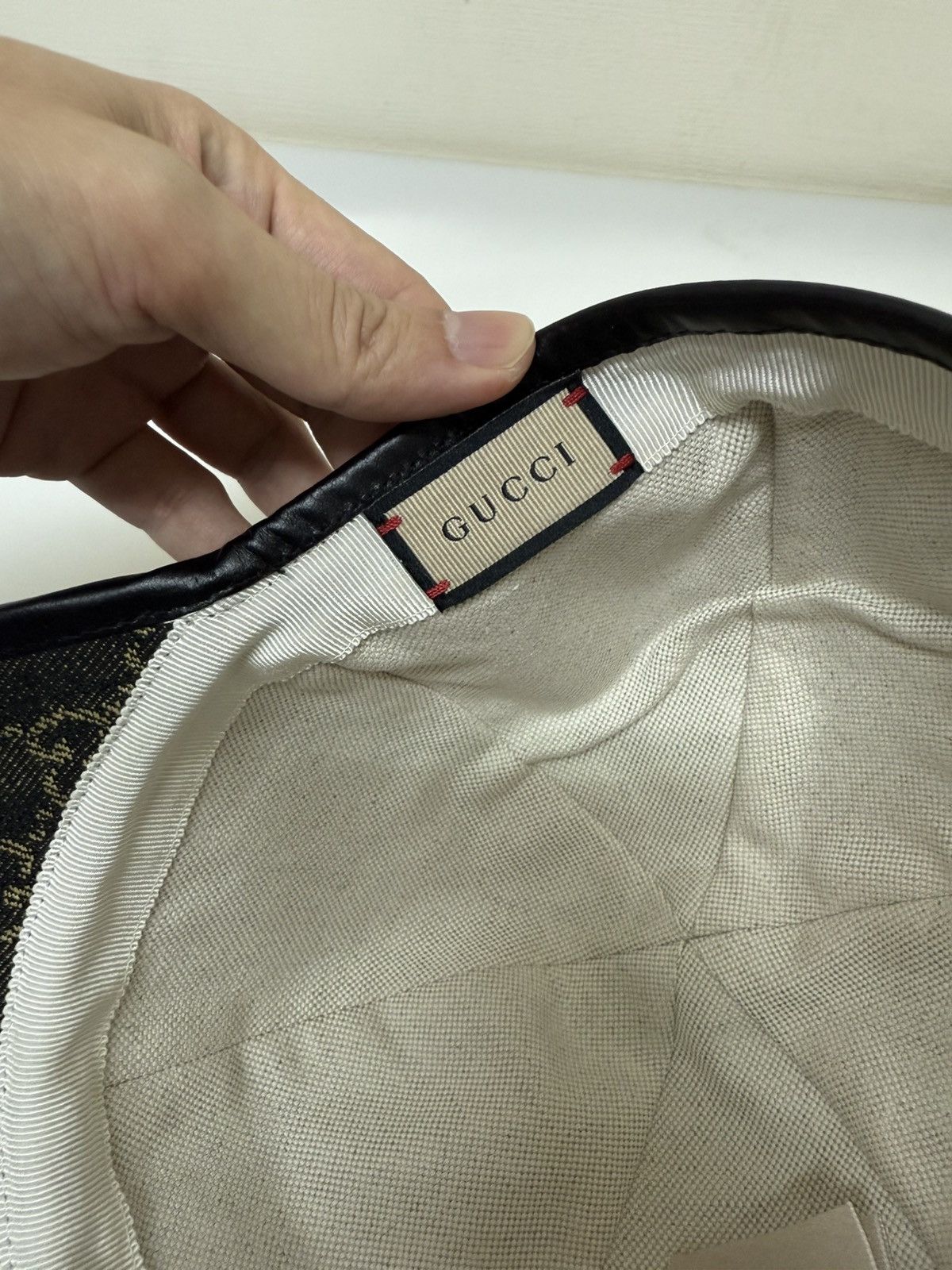 Gucci Gucci Logo Denim Baseball Cap Black Size ONE SIZE - 5 Thumbnail