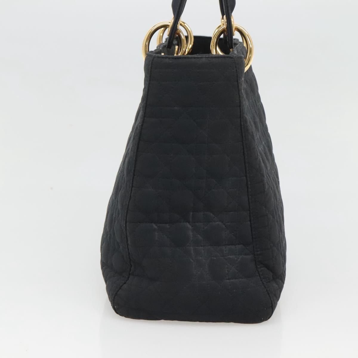 Dior DIOR Canage Hand Bag Nylon Navy Gold Size ONE SIZE - 4 Thumbnail