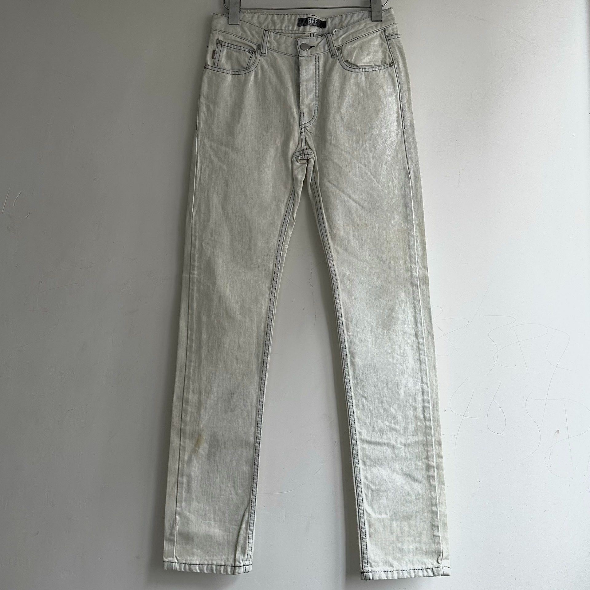 Raf by Raf Simons raf simons 07ss brush denim pants size 30 Size US 30 / EU 46 - 1 Thumbnail