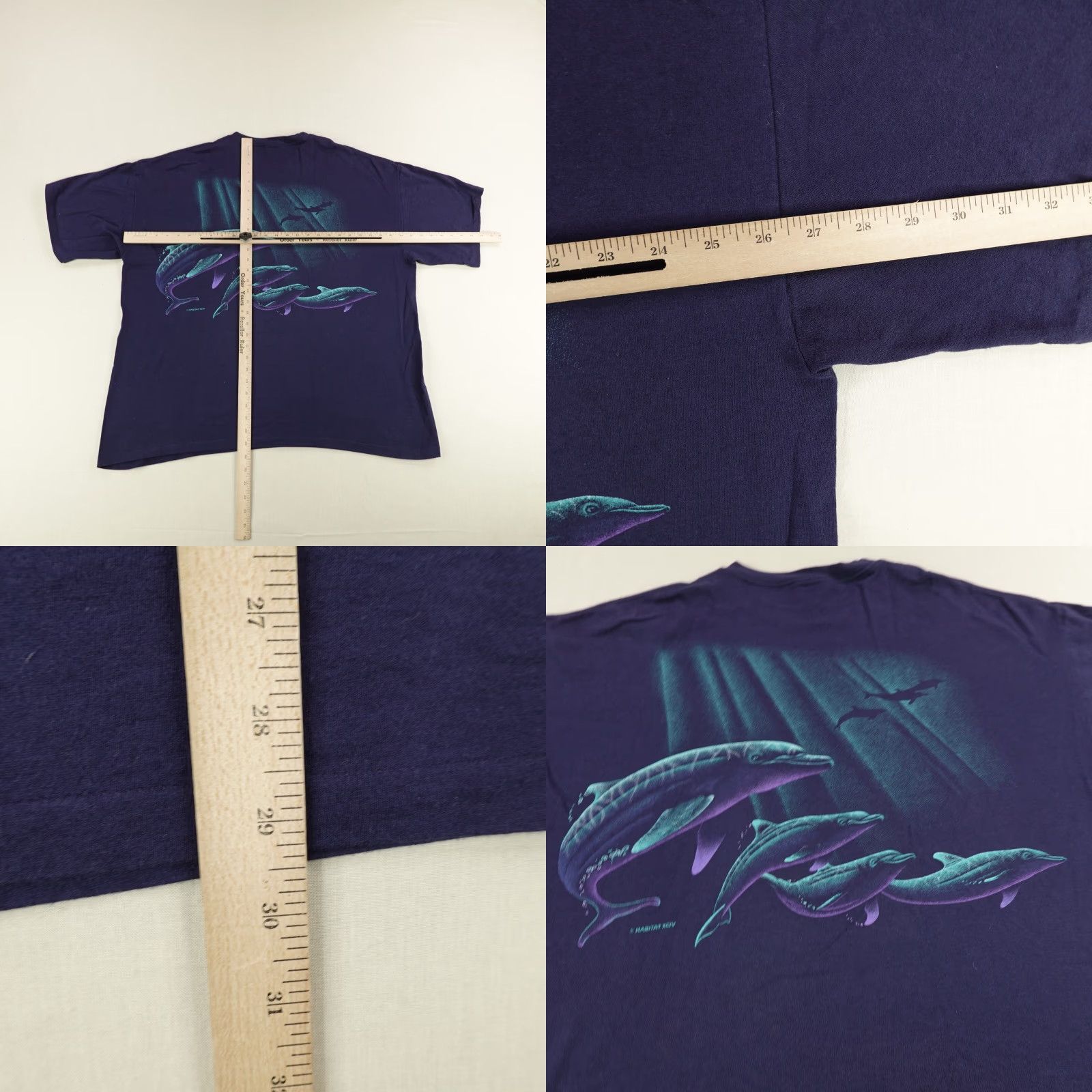 Vintage VINTAGE Signal Dolphin Shirt Mens 2XL Cotton Short Sleeve Beach Wildlife California 90s Marine Mens Size US XXL / EU 58 / 5 - 8 Thumbnail