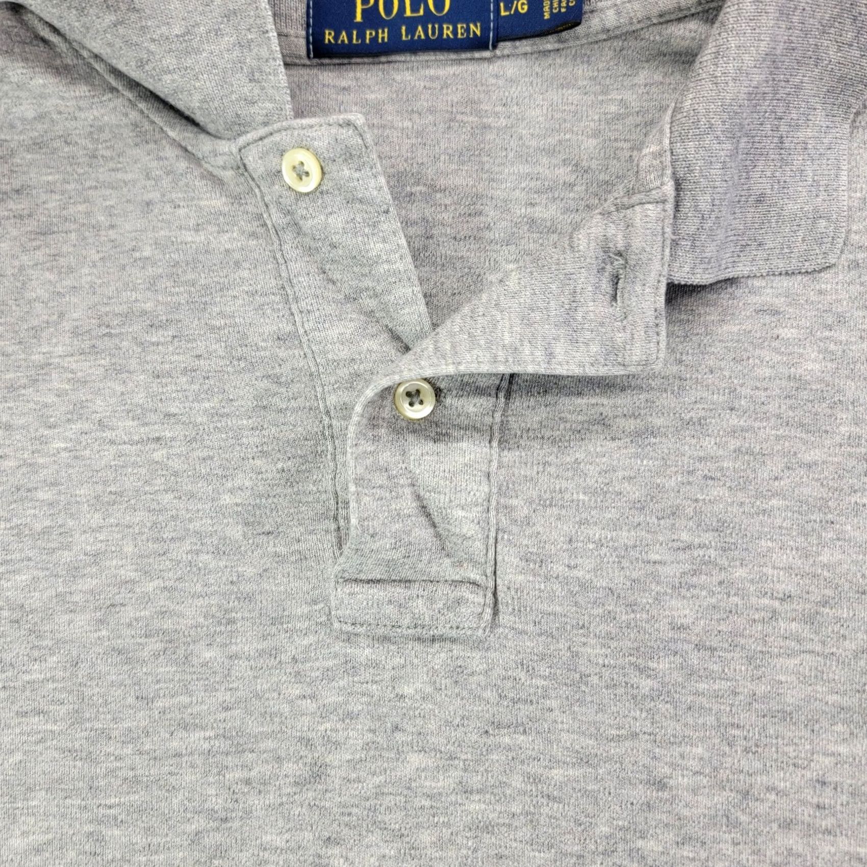 Polo Ralph Lauren Polo Ralph Lauren Polo Shirt Mens Large Gray Short Sleeve Cotton Pony Logo Size US L / EU 52-54 / 3 - 4 Thumbnail