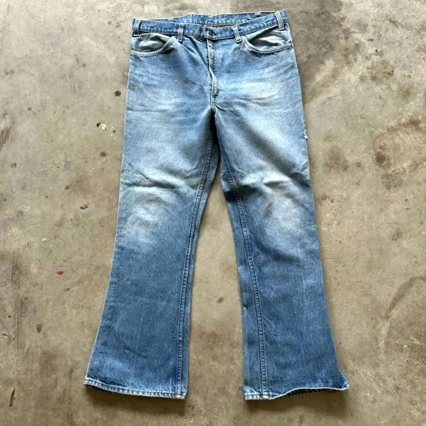 Levi's VINTAGE Levi's 646 Orange Tab Flared Denim Jeans Men 36x31 Blue Regular Size 36 Flared Jeans Mens Size US 36 / EU 52 - 3 Thumbnail