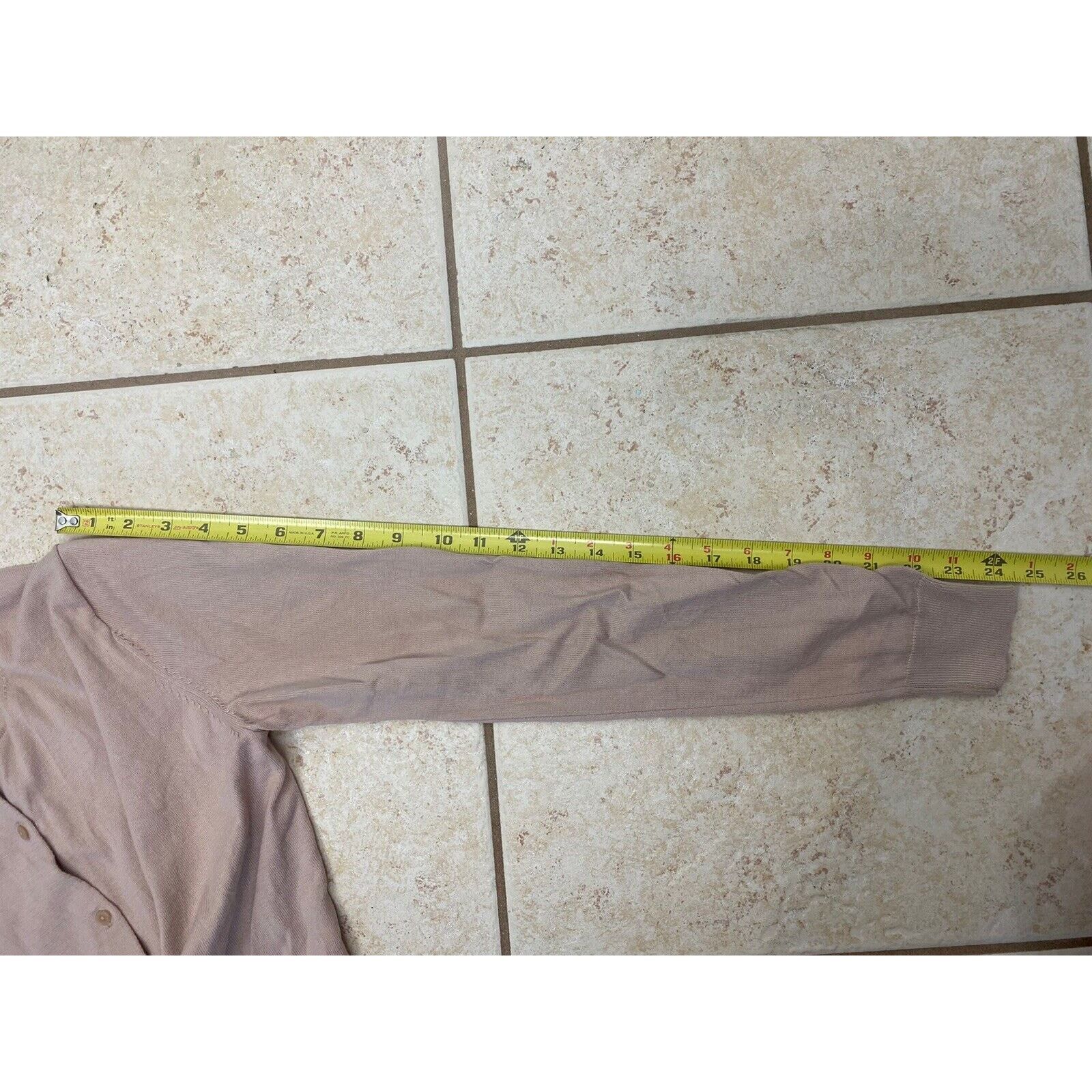 Uniqlo Uniqlo Beige 100% Cotton Button Up Cardigan Sweater Size S / US 4 / IT 40 - 9 Thumbnail