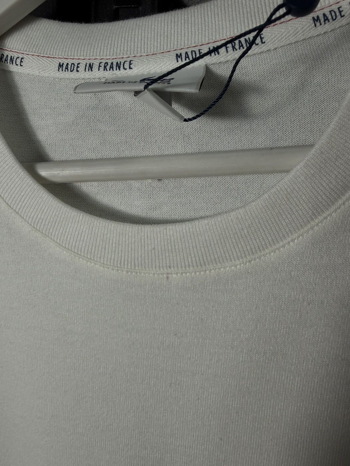 Lacoste NWT Lacoste Live T Shirt White Stripe Logo France Size M Size US M / EU 48-50 / 2 - 11 Thumbnail