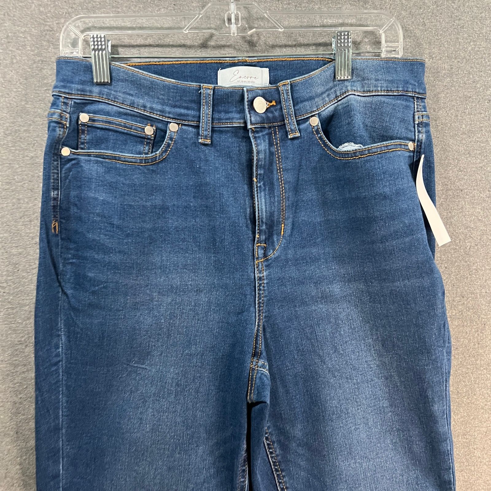 Other Encore by Idina Menzel Regular High Waisted Crop Jeans Size 32" / US 10 / IT 46 - 6 Thumbnail