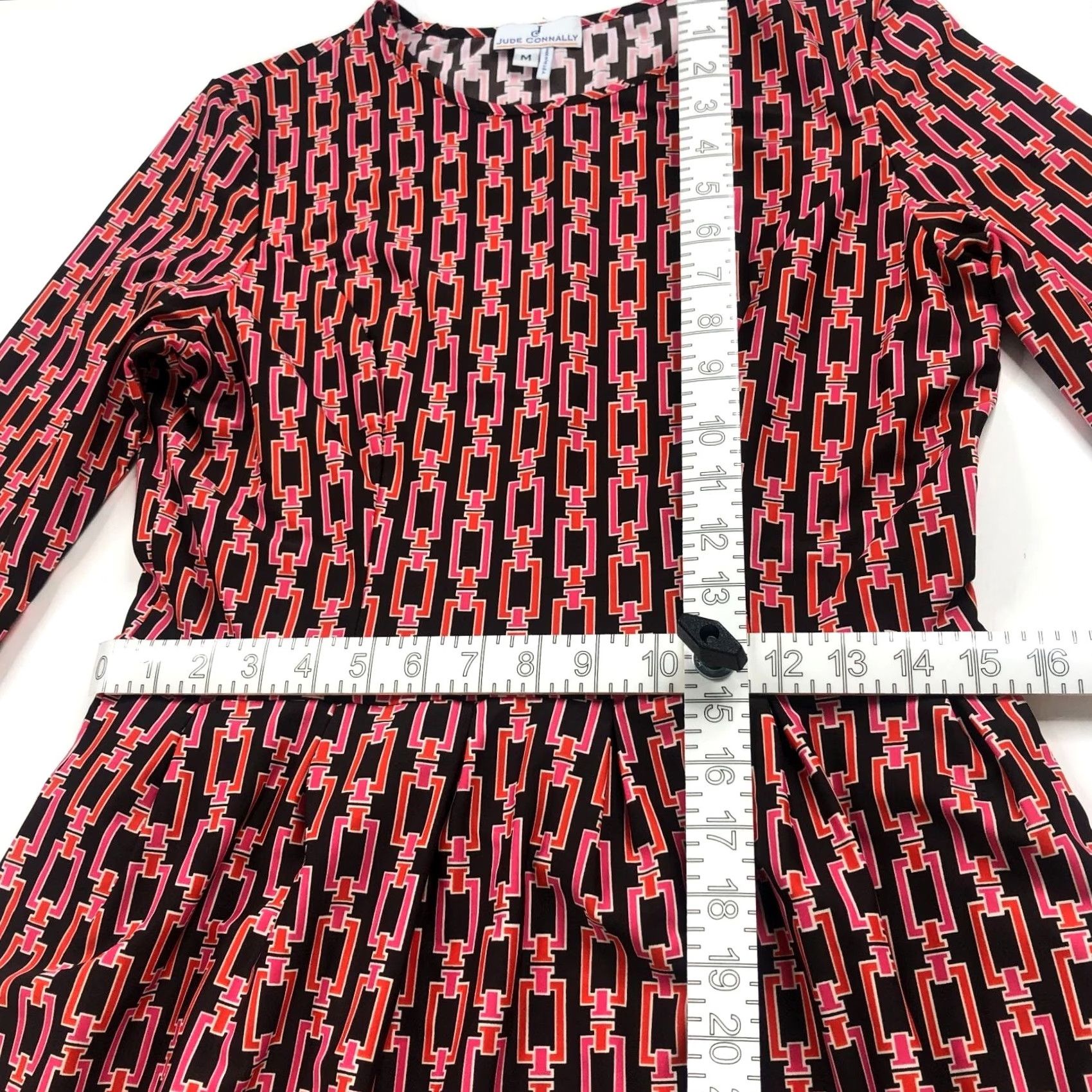 Vintage Jude Connally A-Line Dress MINT Brown Red All Over Print 3/4 Sleeve Short Length Womens Medium"> Size M / US 6-8 / IT 42-44 - 6 Thumbnail