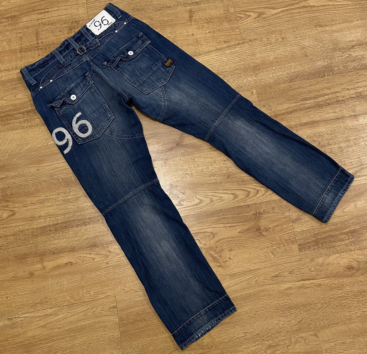 G-Star G-Star Raw Big Logo 96 Denim Pants x Vintage Size US 34 / EU 50 - 3 Thumbnail