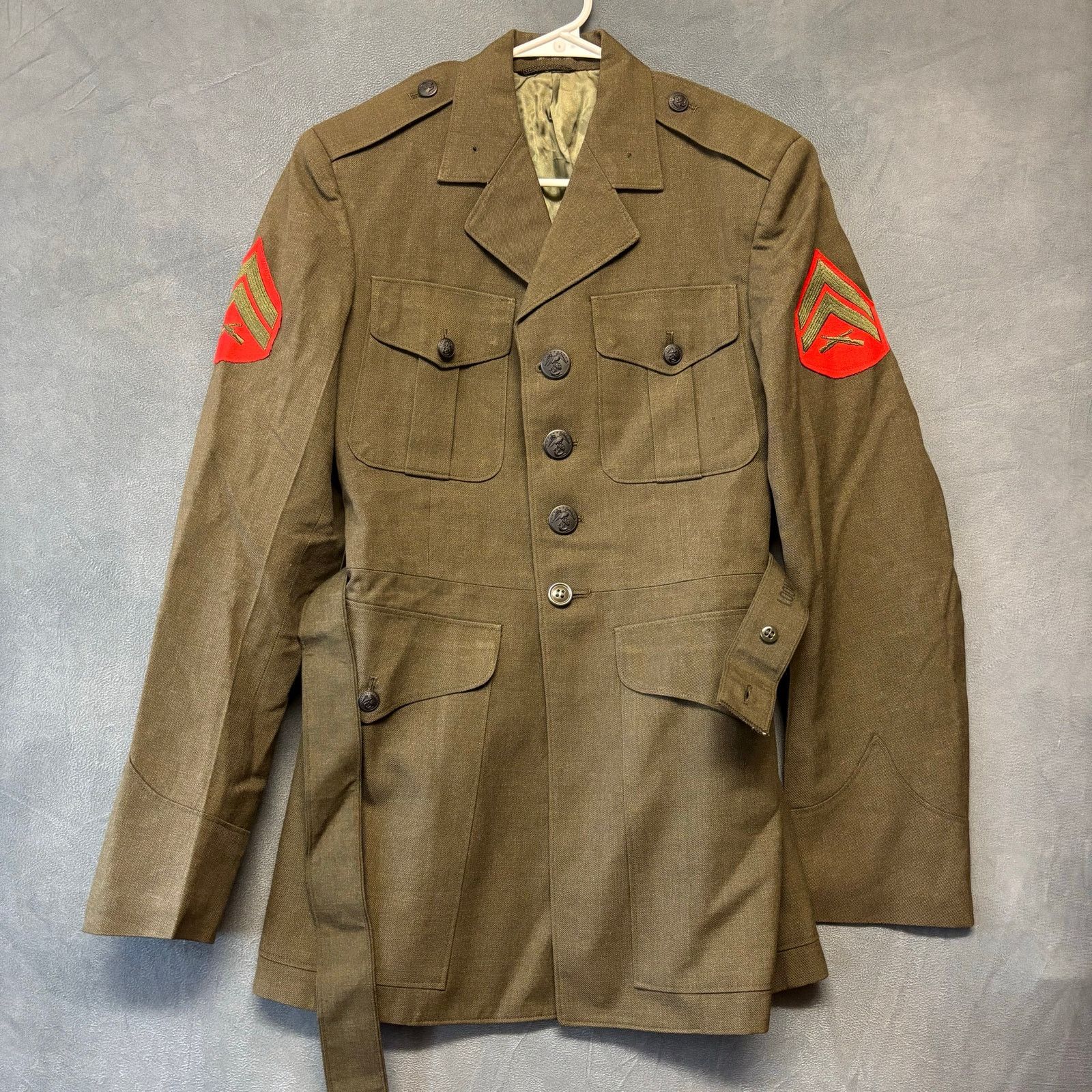 Other Vintage US Marine Corps Coat 100% Wool Serge Padded Interior Size US S / EU 44-46 / 1 - 1 Thumbnail