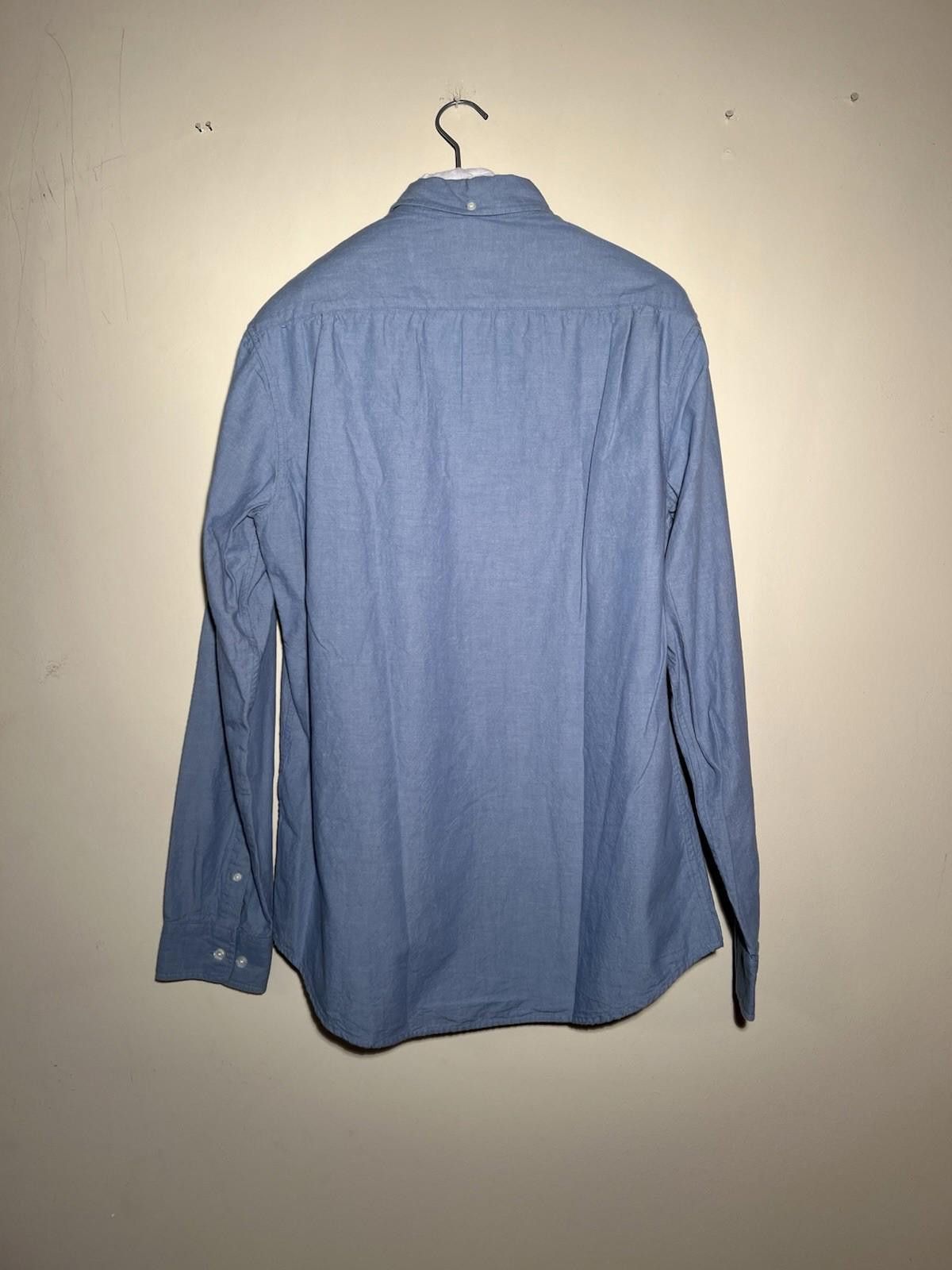 Supreme Pre-Owned SUPREME L/S CHAMBRAY SHIRT BLUE LARGE Size US L / EU 52-54 / 3 - 5 Thumbnail