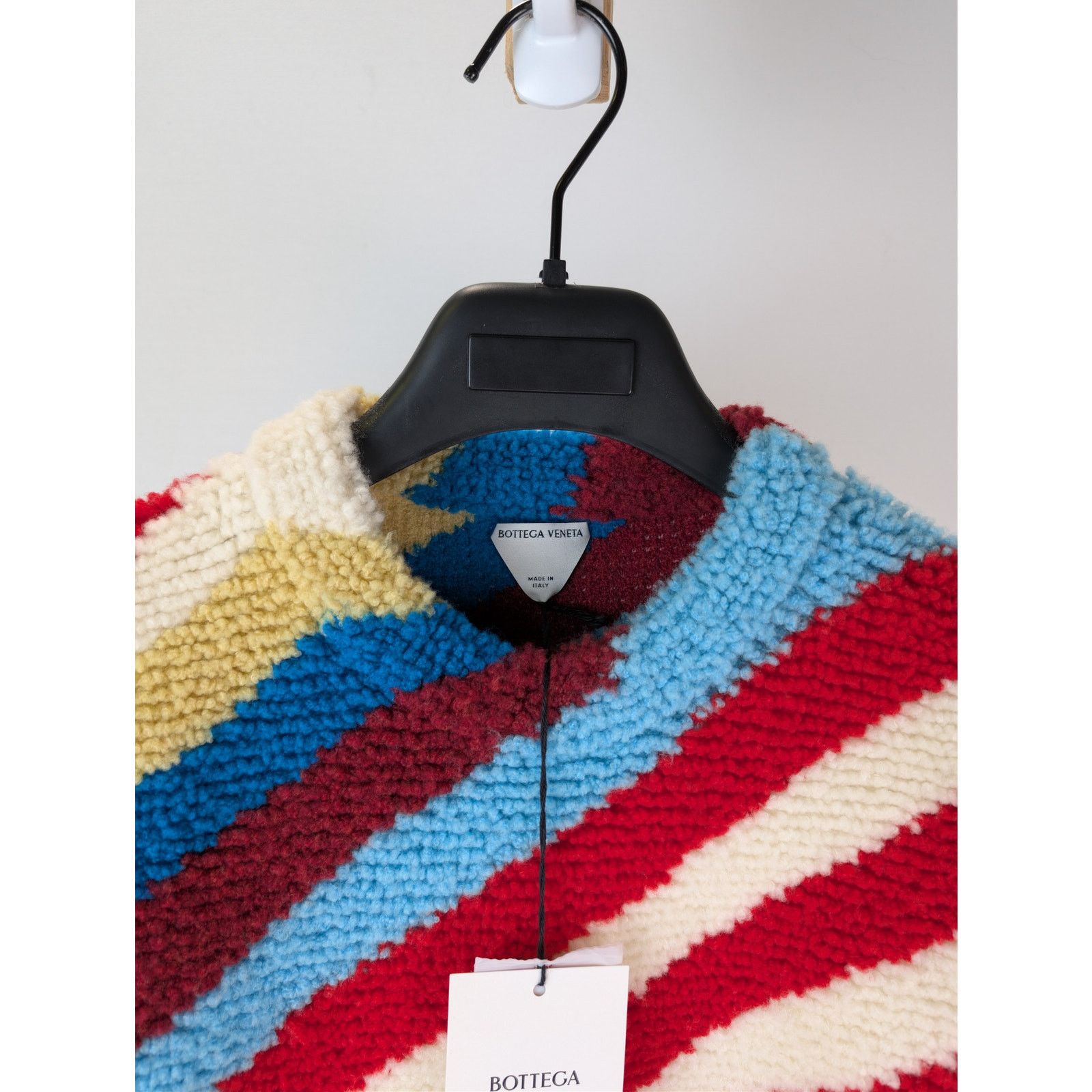 Bottega Veneta o1rshd1 Striped Loopy Knit Wool-Blend Sweater in Multicolor Size US L / EU 52-54 / 3 - 8 Thumbnail
