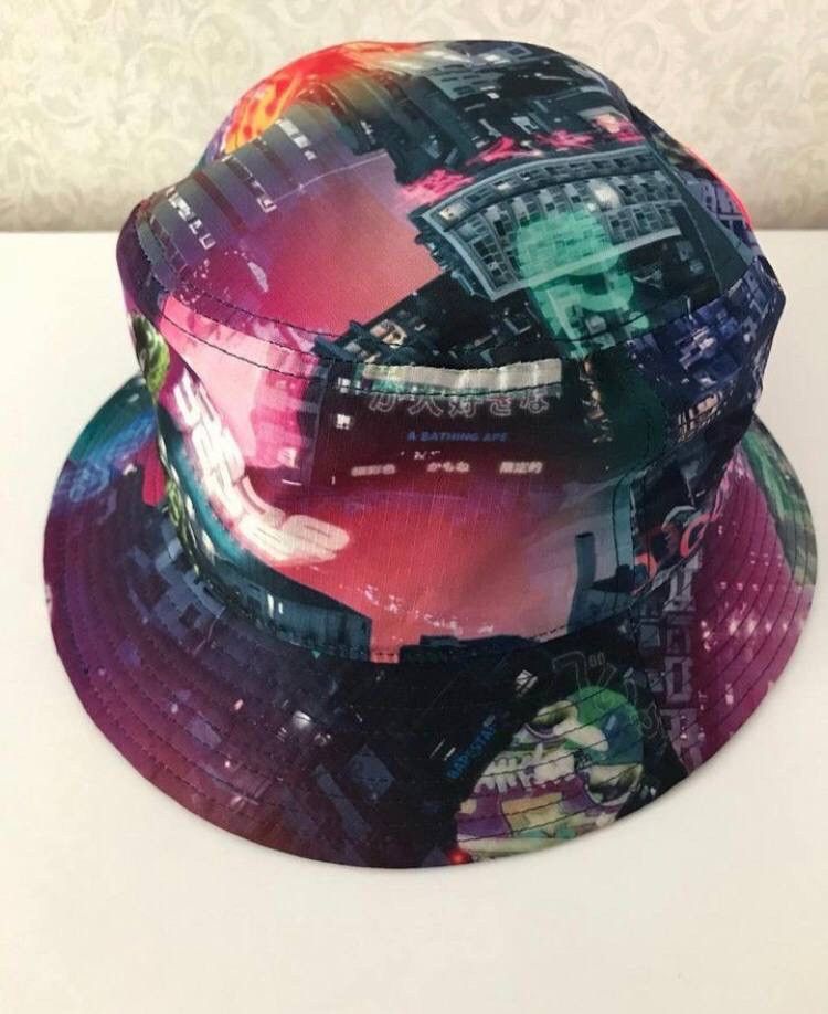 Bape Bape Neon Tokyo Bucket Hat SS20 Size: OS Size ONE SIZE - 3 Thumbnail