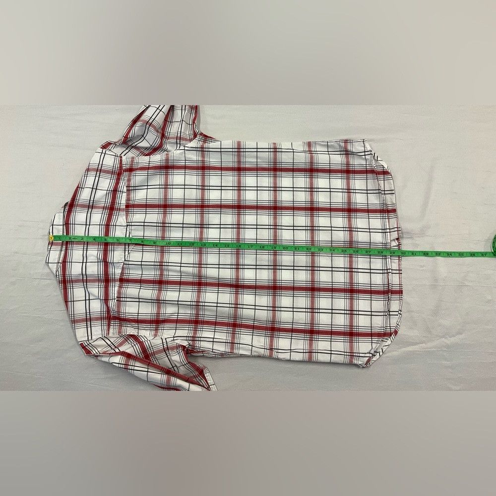 Levi's LEVI’S Red White Plaid Western Style Pearl Snap Shirt Size US S / EU 44-46 / 1 - 6 Thumbnail