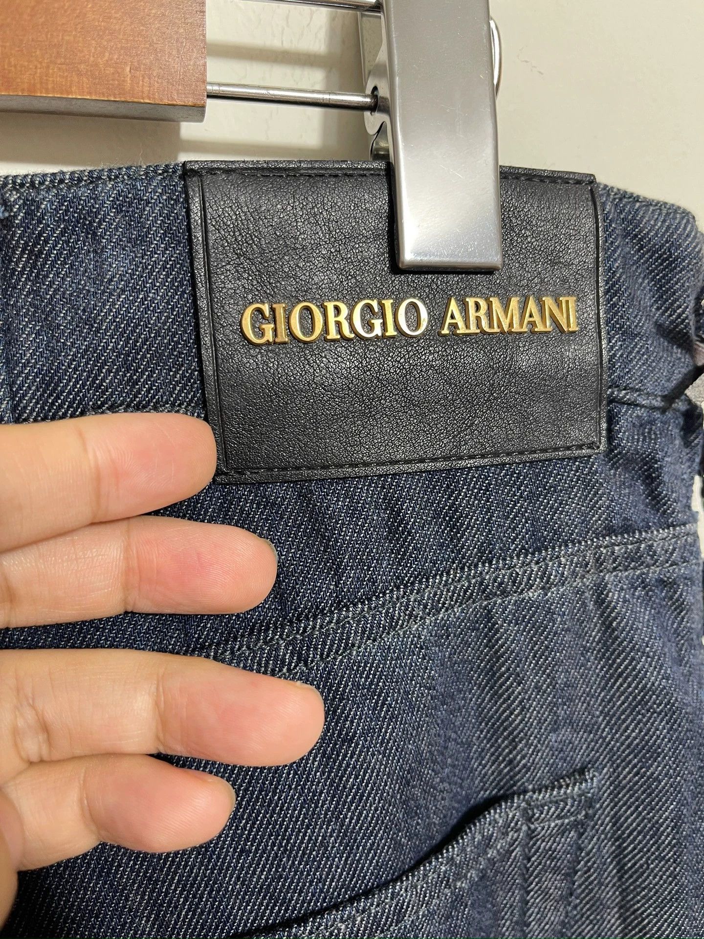 Giorgio Armani Giorgio Armani Men's Limited Edition Wide Leg Denim 34 Size US 34 / EU 50 - 6 Thumbnail