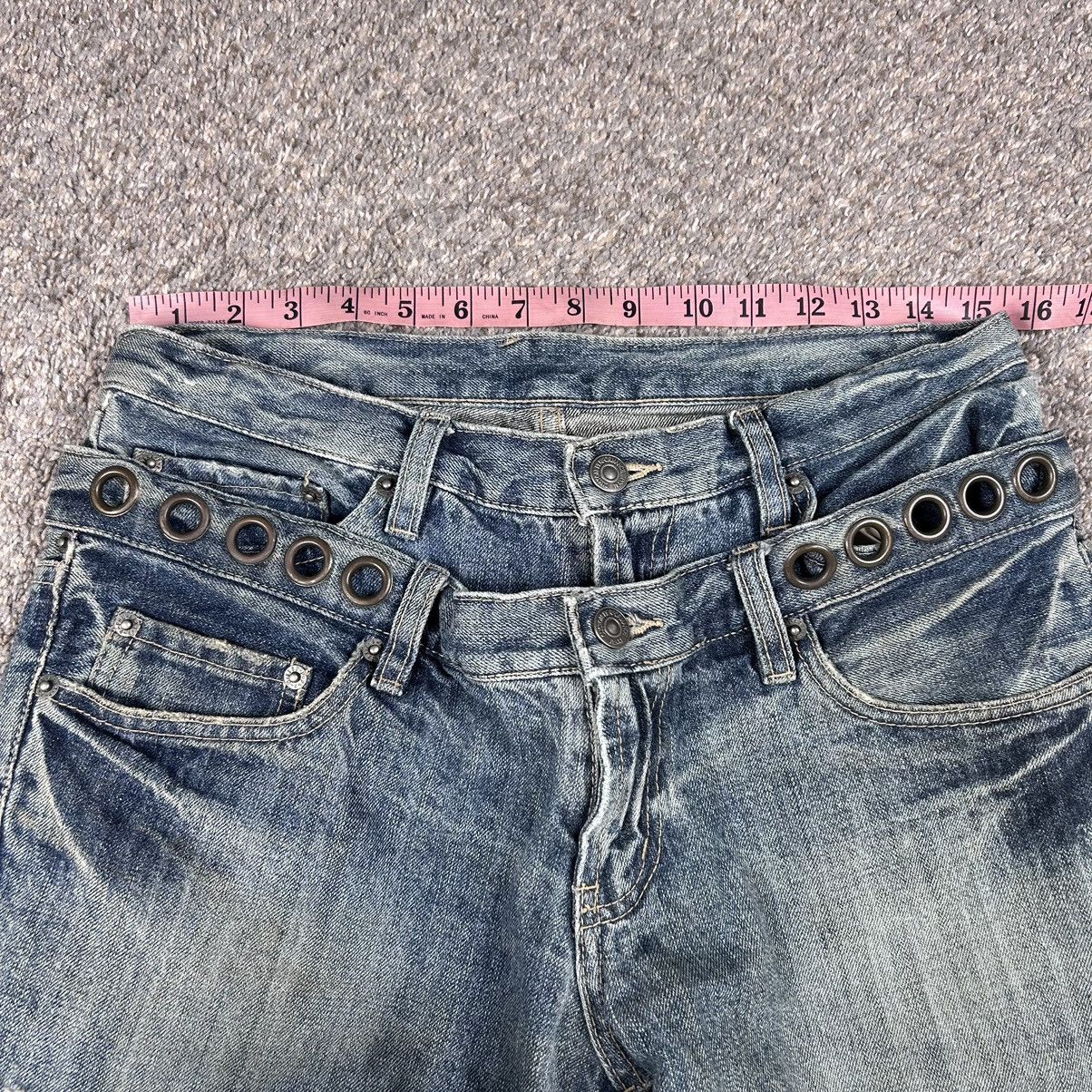 Japanese Brand × PPFM Ppfm double waist studded grunge jeans Size US 31 - 6 Thumbnail