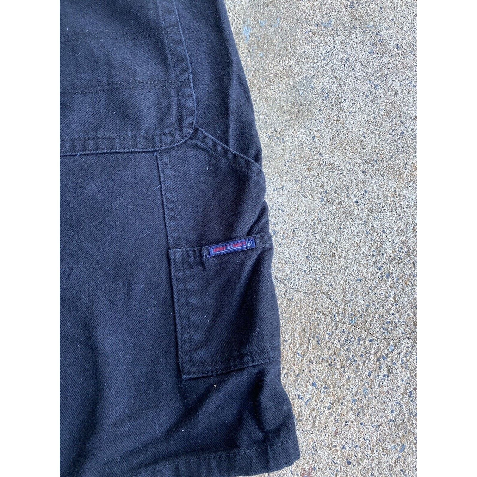 JNCO Vintage Y2K Baggy Army Navy Carpenter Black Jort Jean Shorts Size US 40 / EU 56 - 3 Thumbnail