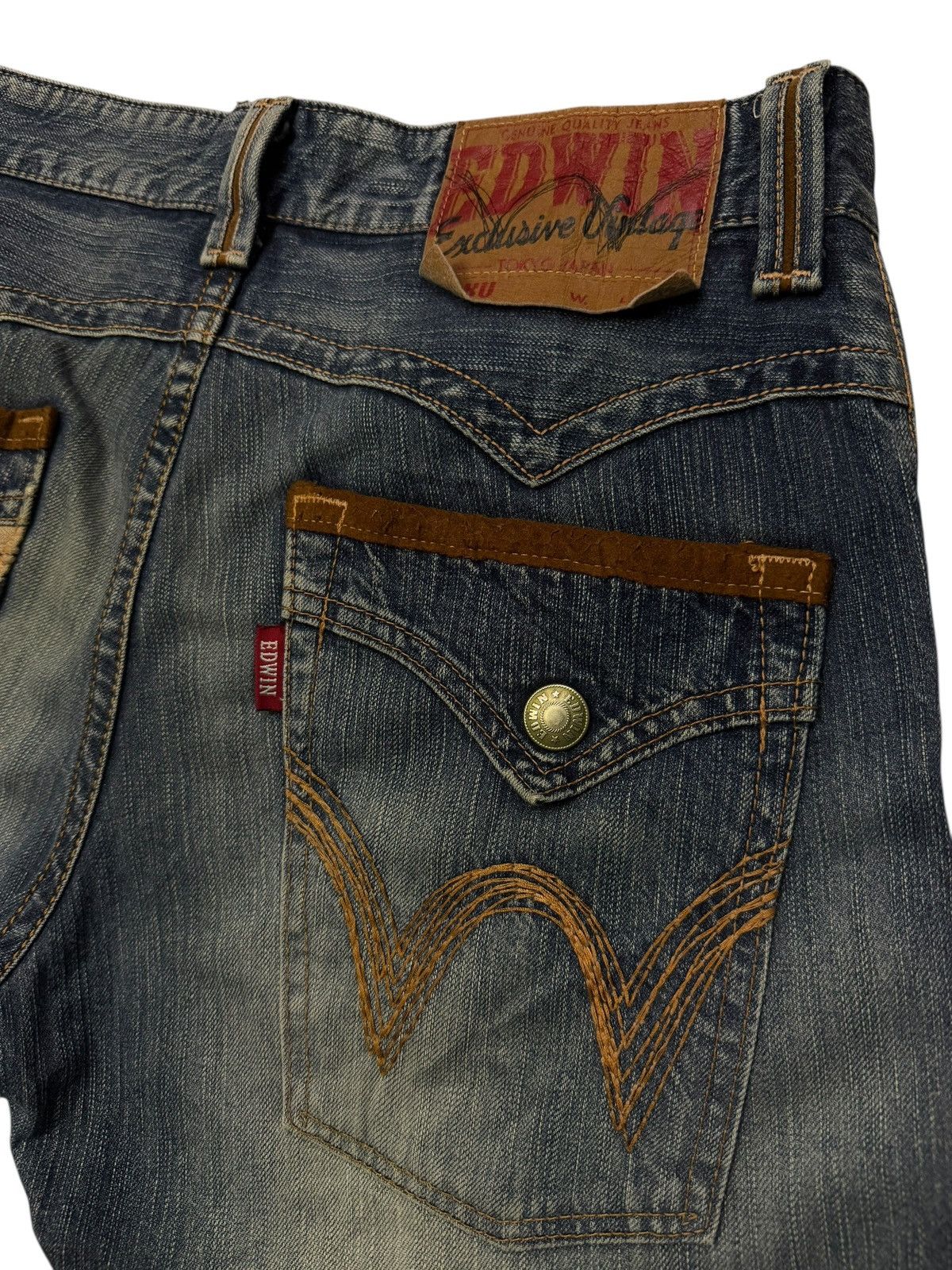Edwin Vintage Edwin 463XVS Exclusive Vintage Japan Denim Jeans W34 Size US 34 / EU 50 - 8 Thumbnail
