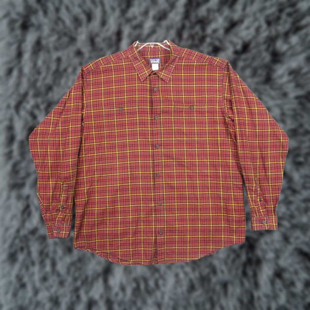 Patagonia Patagonia Shirt Mens 2XL Red Plaid Organic Cotton Long Sleeve Button Up STY53837 Size US XXL / EU 58 / 5 - 1 Thumbnail