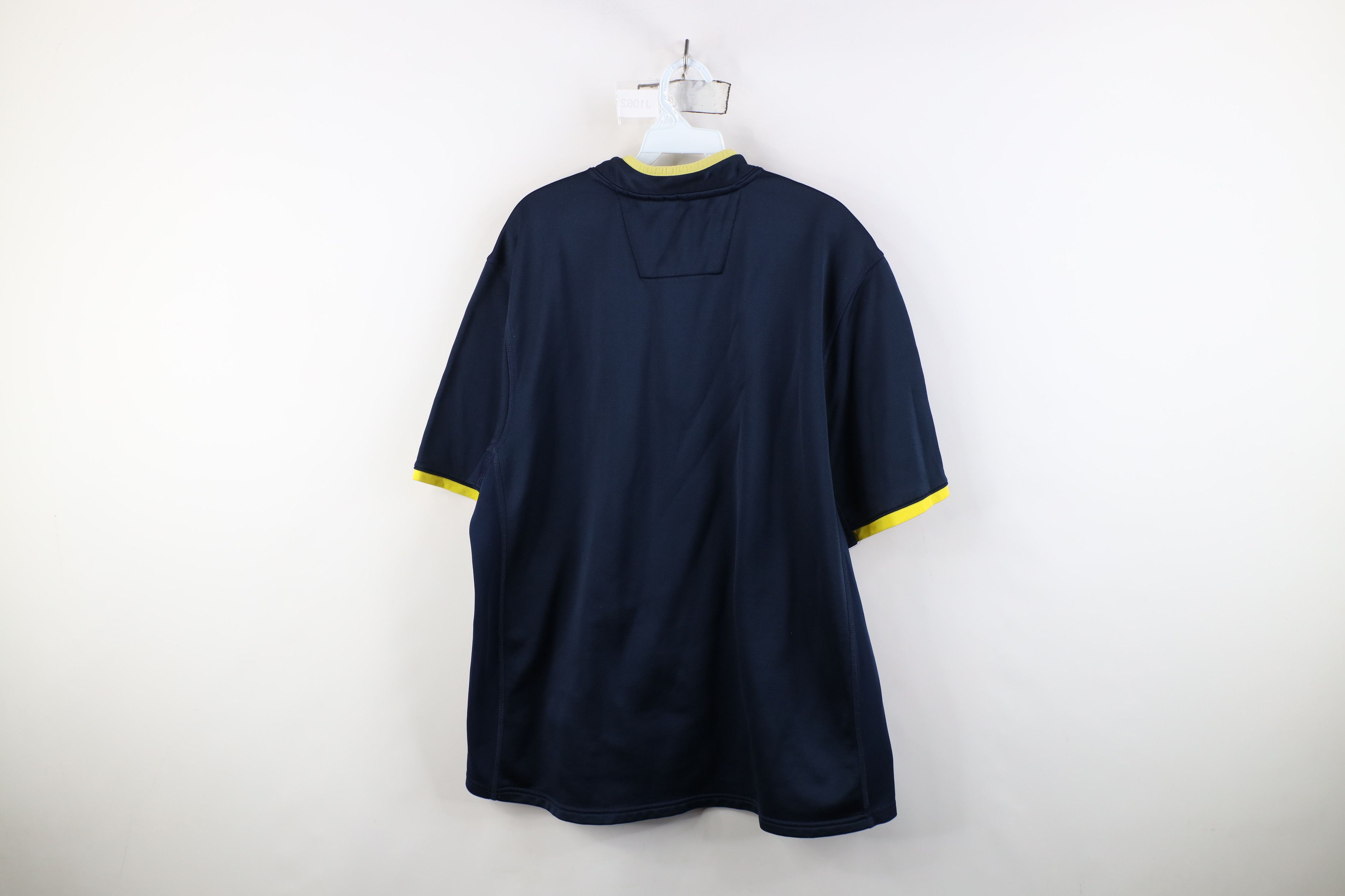 Adidas Adidas University of Michigan Football Half Zip Jacket Shirt Size US XL / EU 56 / 4 - 13 Thumbnail