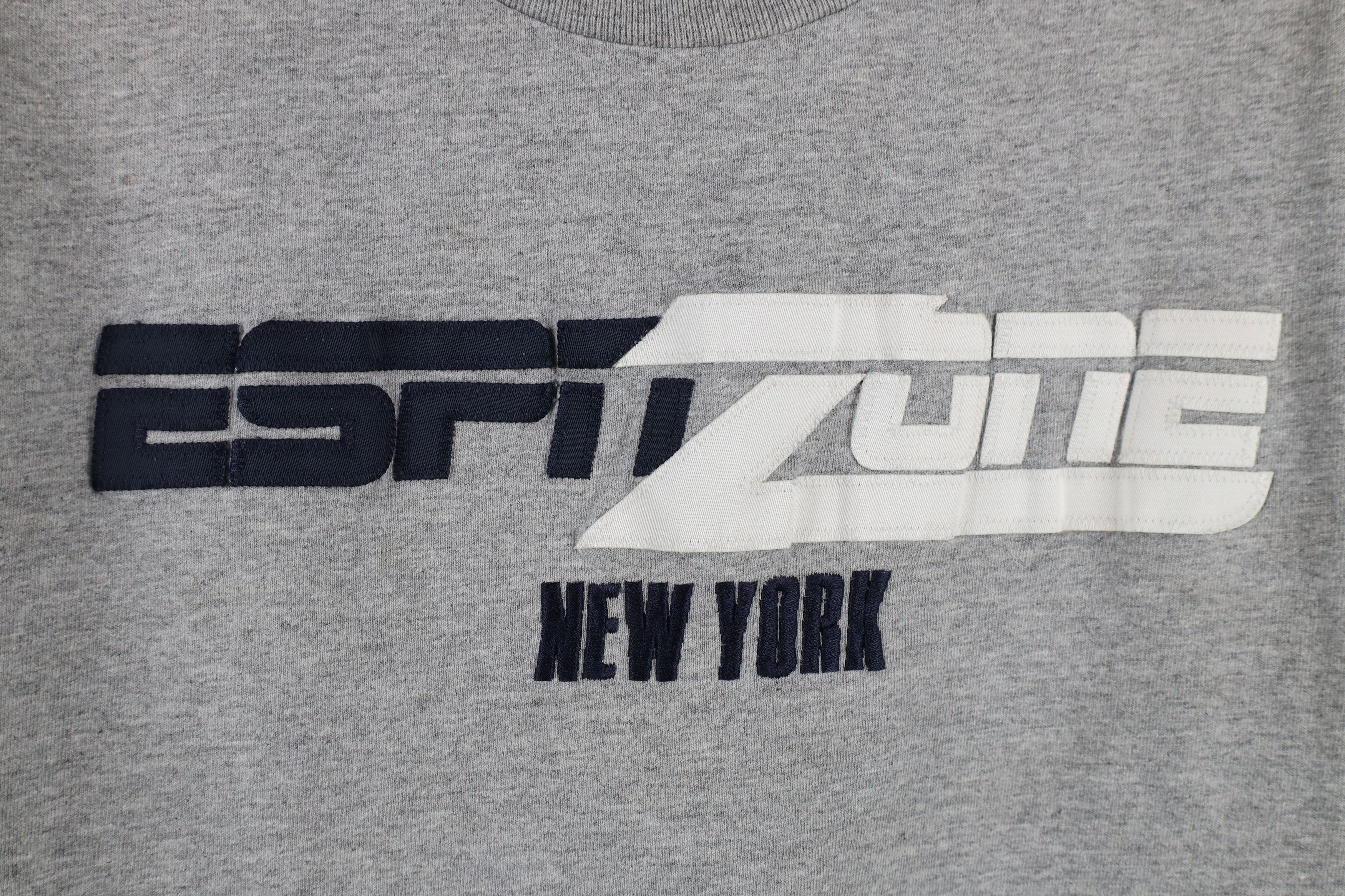 Vintage Vintage 90s Spell Out ESPN Zone New York T-Shirt Gray Size US S / EU 44-46 / 1 - 4 Thumbnail