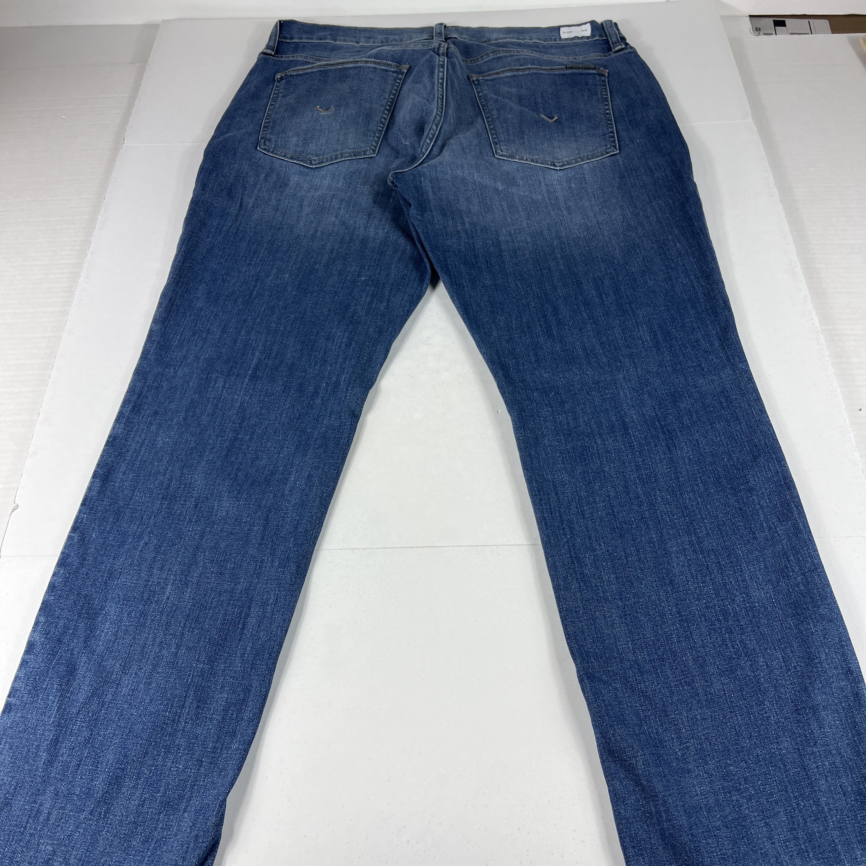 Hudson Hudson Jeans Blake Slim Straight Blue Stretch Denim Size US 35 - 12 Thumbnail
