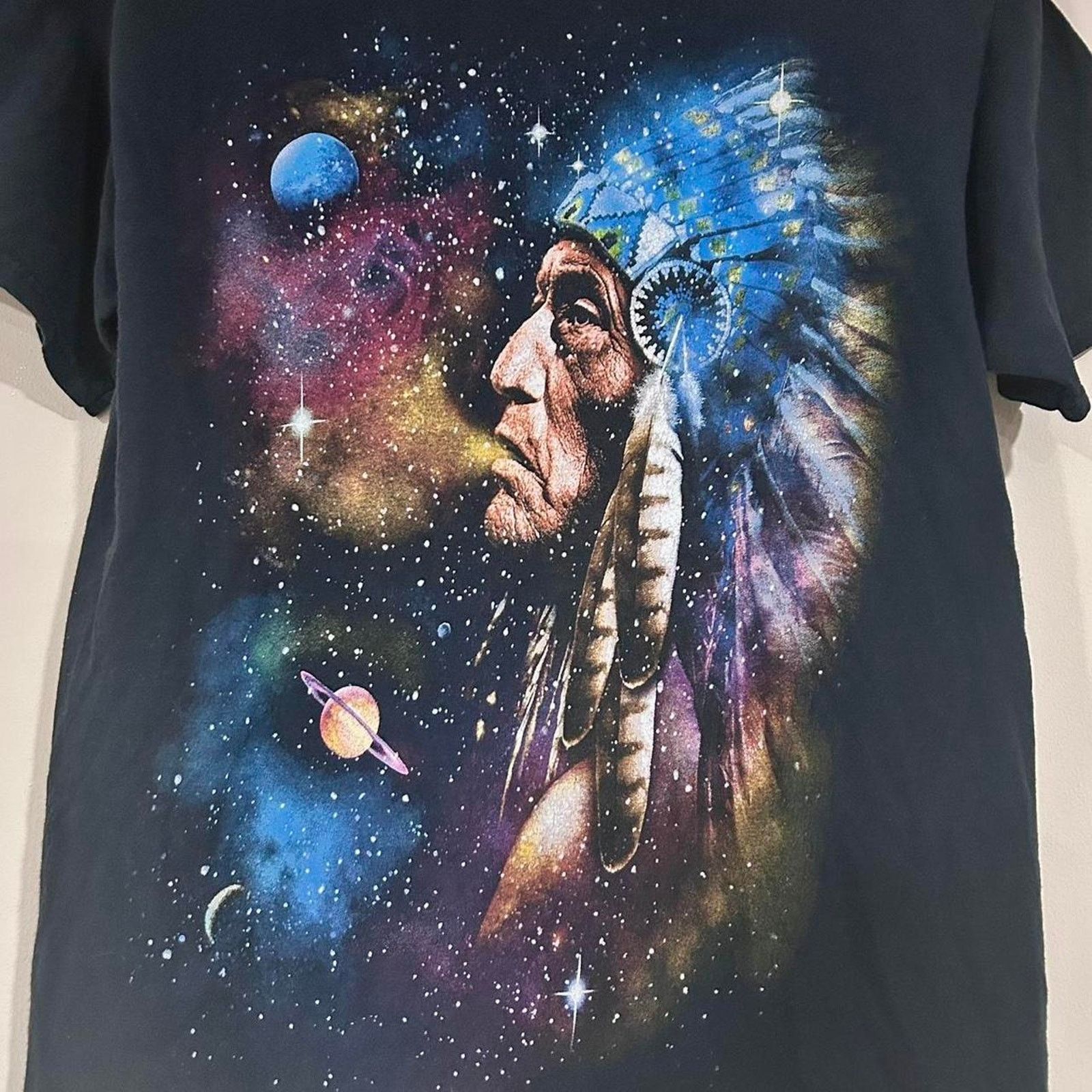 Fruit Of The Loom Vintage Native American Chief Tee Shirt Size US S / EU 44-46 / 1 - 2 Thumbnail