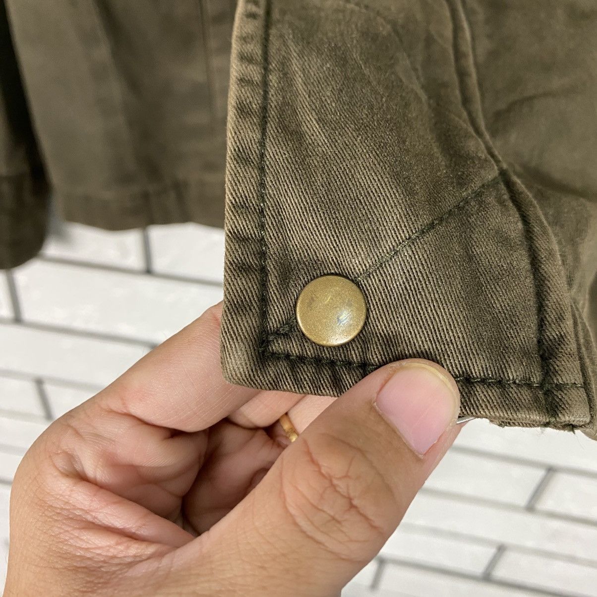 Japanese Brand 📌Vintage Biker Jacket Arizona Tribes Geronimo Big Logo Size US M / EU 48-50 / 2 - 23 Thumbnail