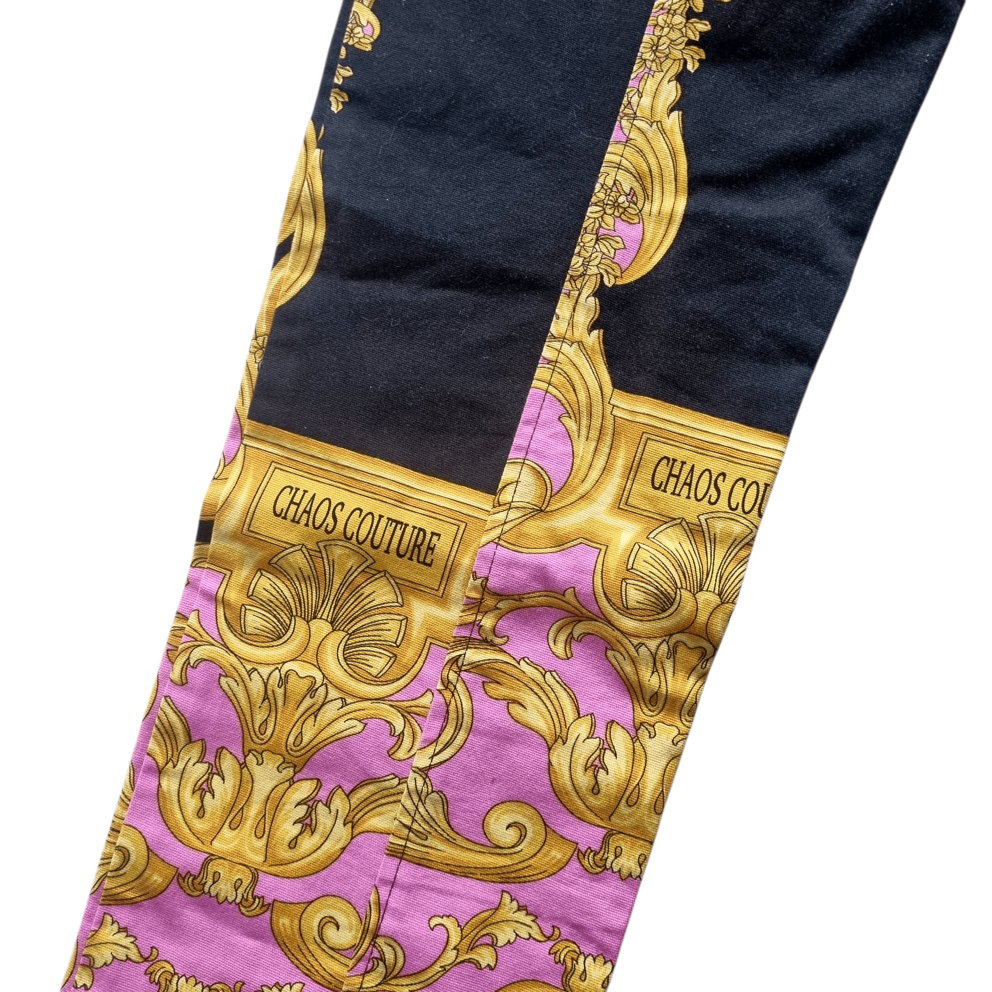 Versace Versace Chaos Culture Gold Baroque Print Pants S/S 2005 Size 28" / US 6 / IT 42 - 8 Thumbnail