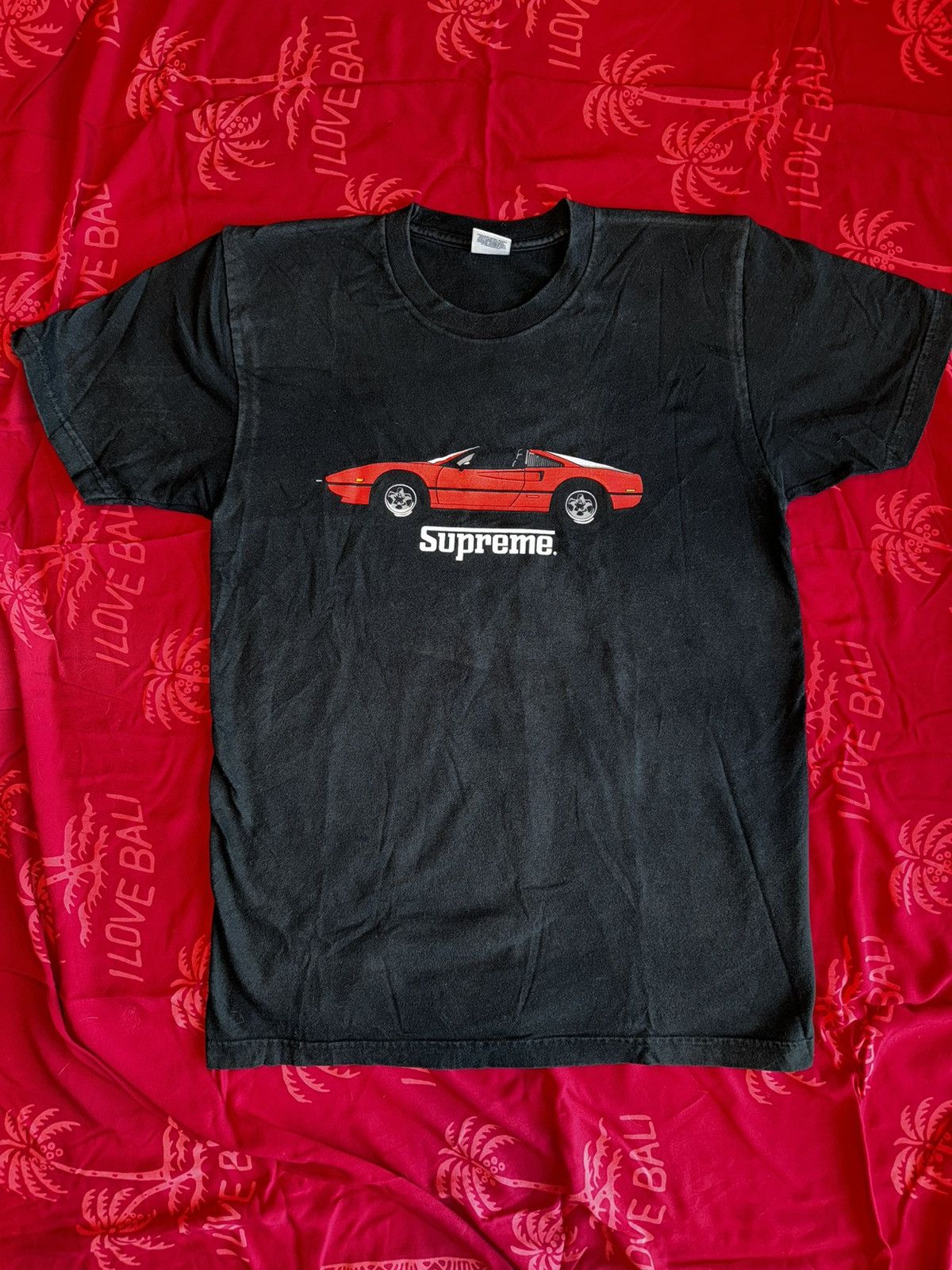 Supreme Supreme x Ferrari GT Black Tee Grailed