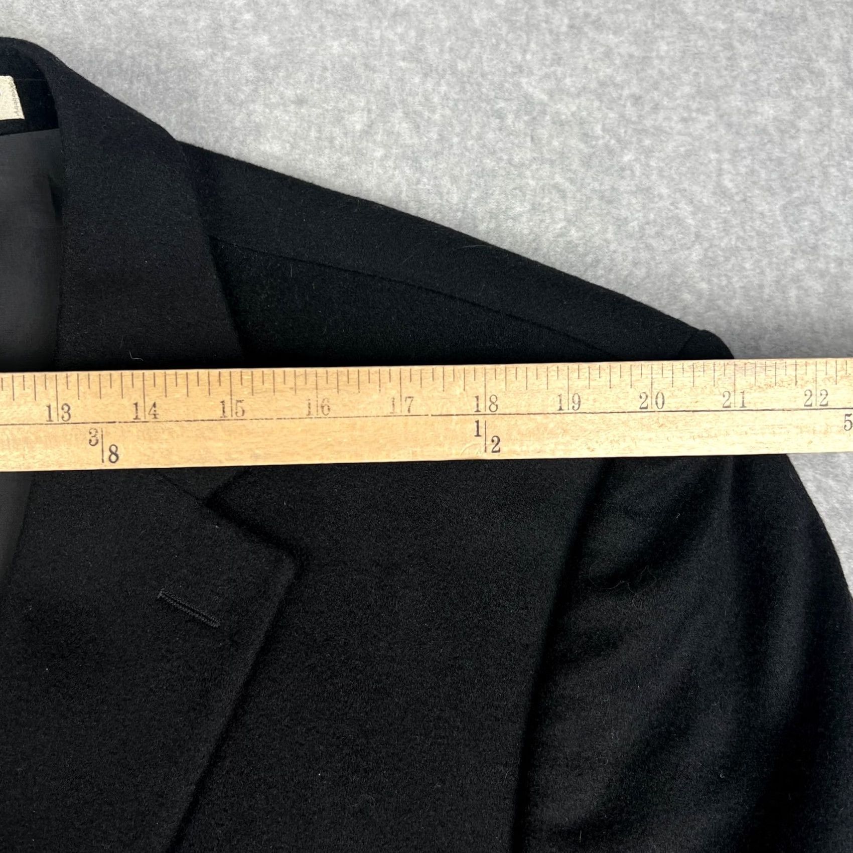 Nordstrom John W Nordstrom Loro Piana 100% Cashmere Blazer Sport Coat 48L Black Jacket Mens Size 48R - 7 Thumbnail