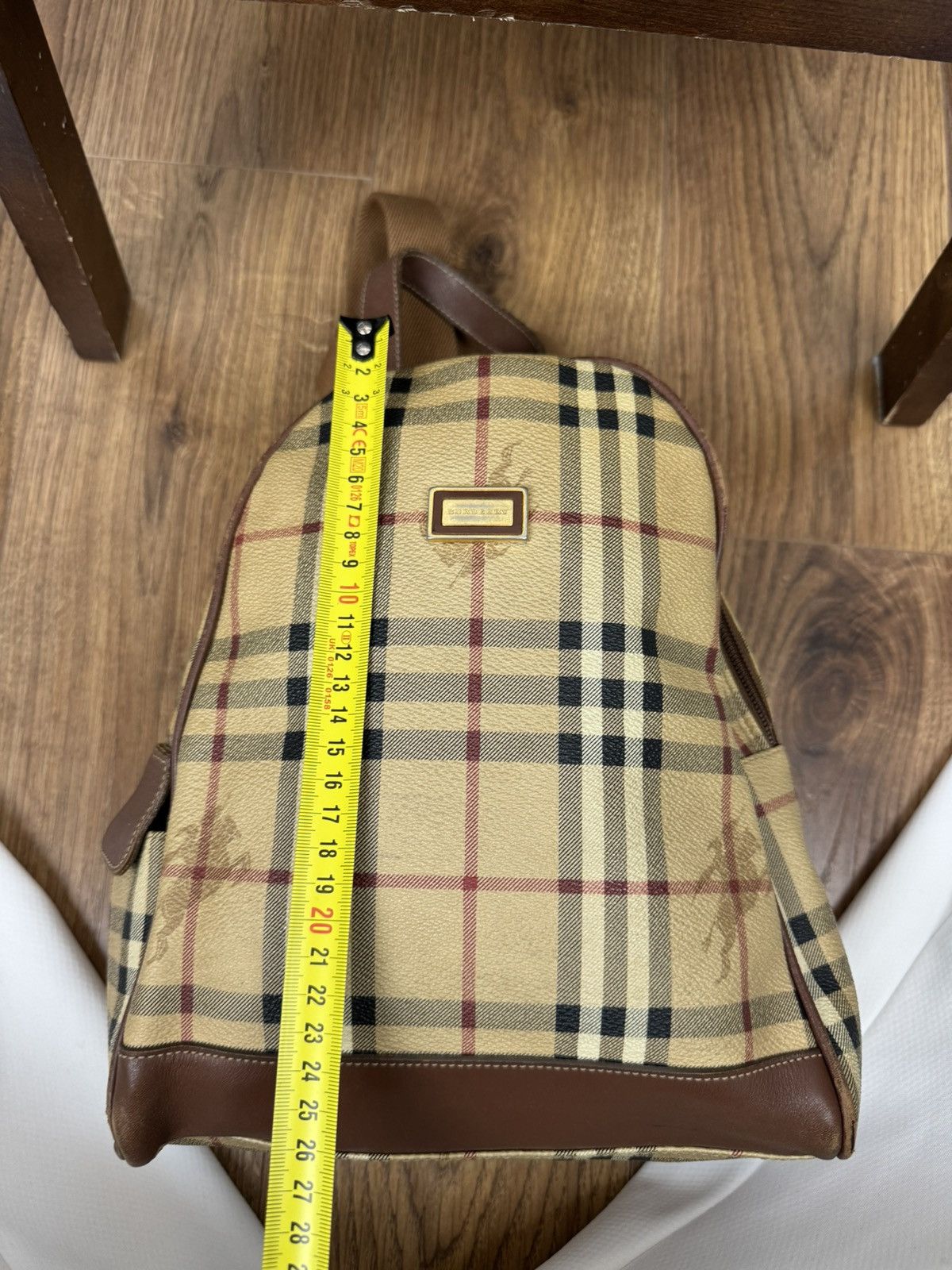 Burberry Leather backpack Burberry Nova Check y2k original item Size ONE SIZE - 6 Thumbnail
