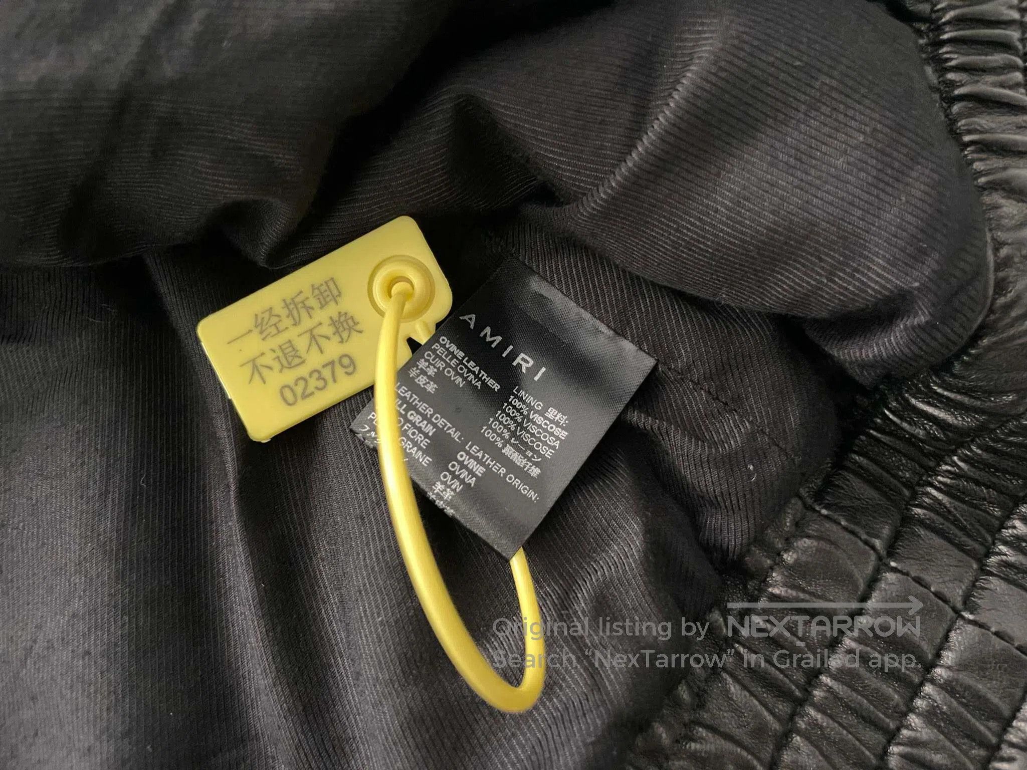 Amiri Amiri Logo Zipper Leather Jacket Size US M / EU 48-50 / 2 - 6 Thumbnail