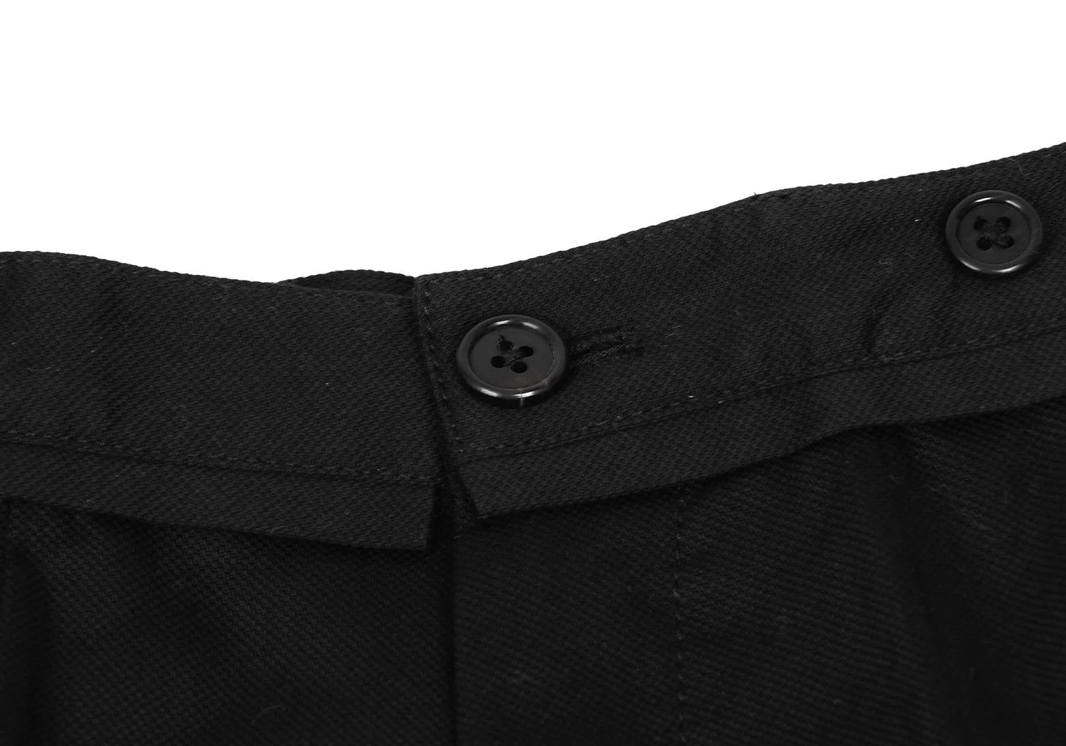 Ann Demeulemeester Cotton Neat Tuck Stretch Pants in Black XXS Size US 26 / EU 42 - 6 Thumbnail
