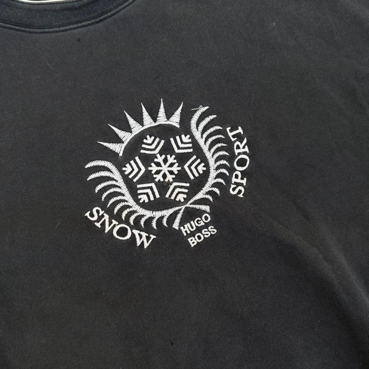 Hugo Boss Hugo Boss Vintage Sweatshirt Black Logo Embroidered Retro Size US XL / EU 56 / 4 - 6 Thumbnail
