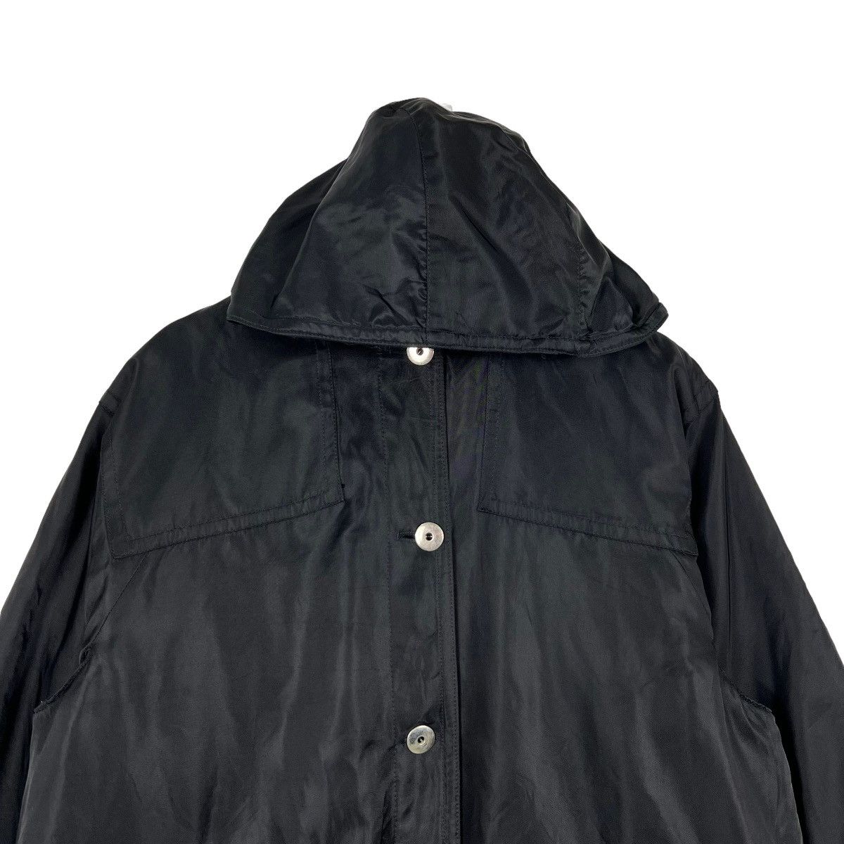 Other 🔥 MARELLA SHADOW BLACK LONG COAT JACKET MADE IN ITALY Size US M / EU 48-50 / 2 - 4 Thumbnail