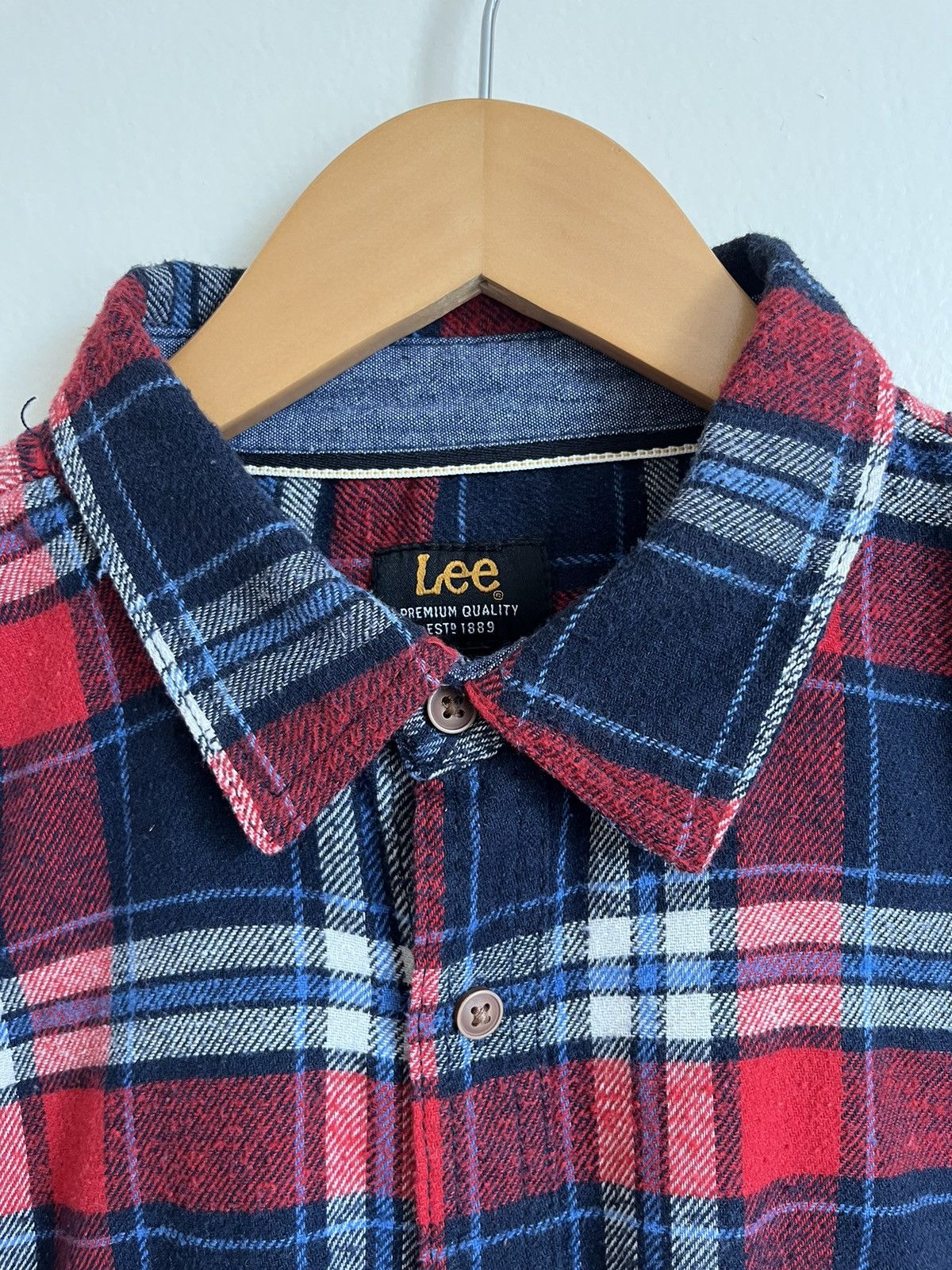 Lee × Vintage Vintage Y2K Lee Flannel Shirt Size US L / EU 52-54 / 3 - 2 Thumbnail