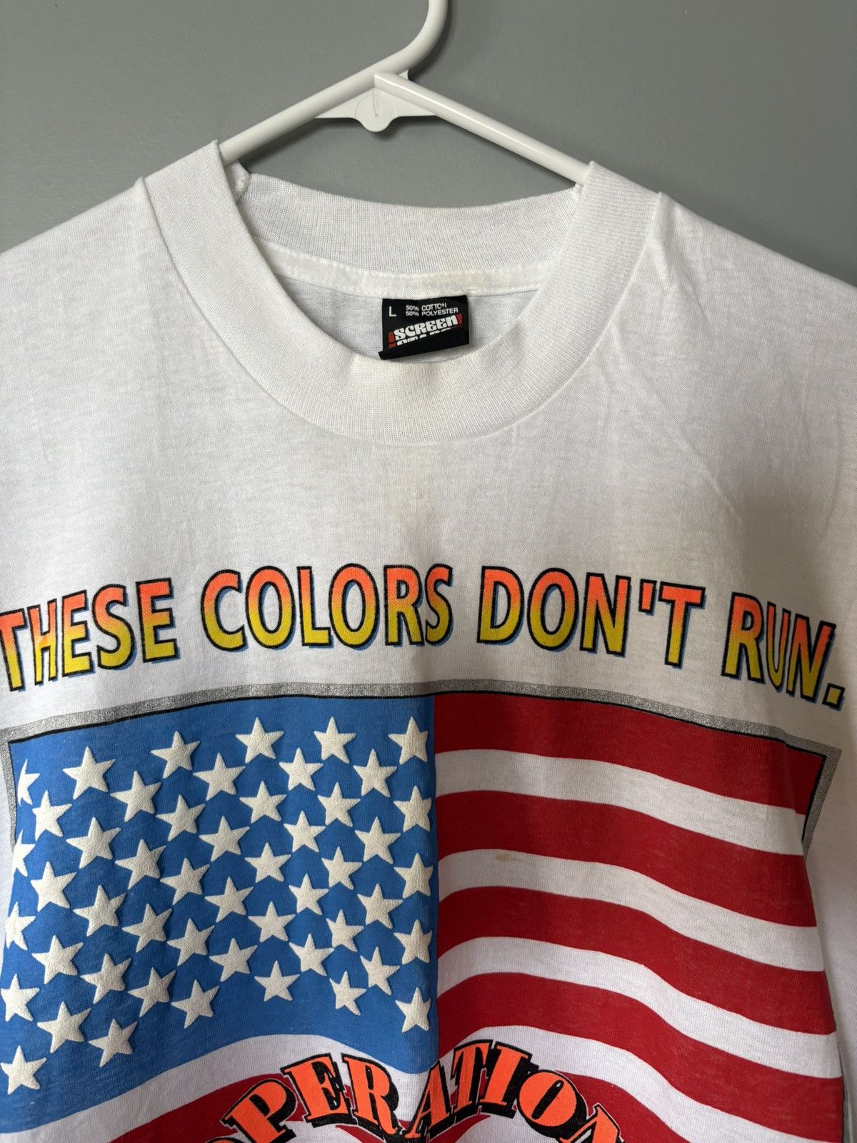 Other 1991 Desert Storm American Flag Tee Size US L / EU 52-54 / 3 - 2 Thumbnail