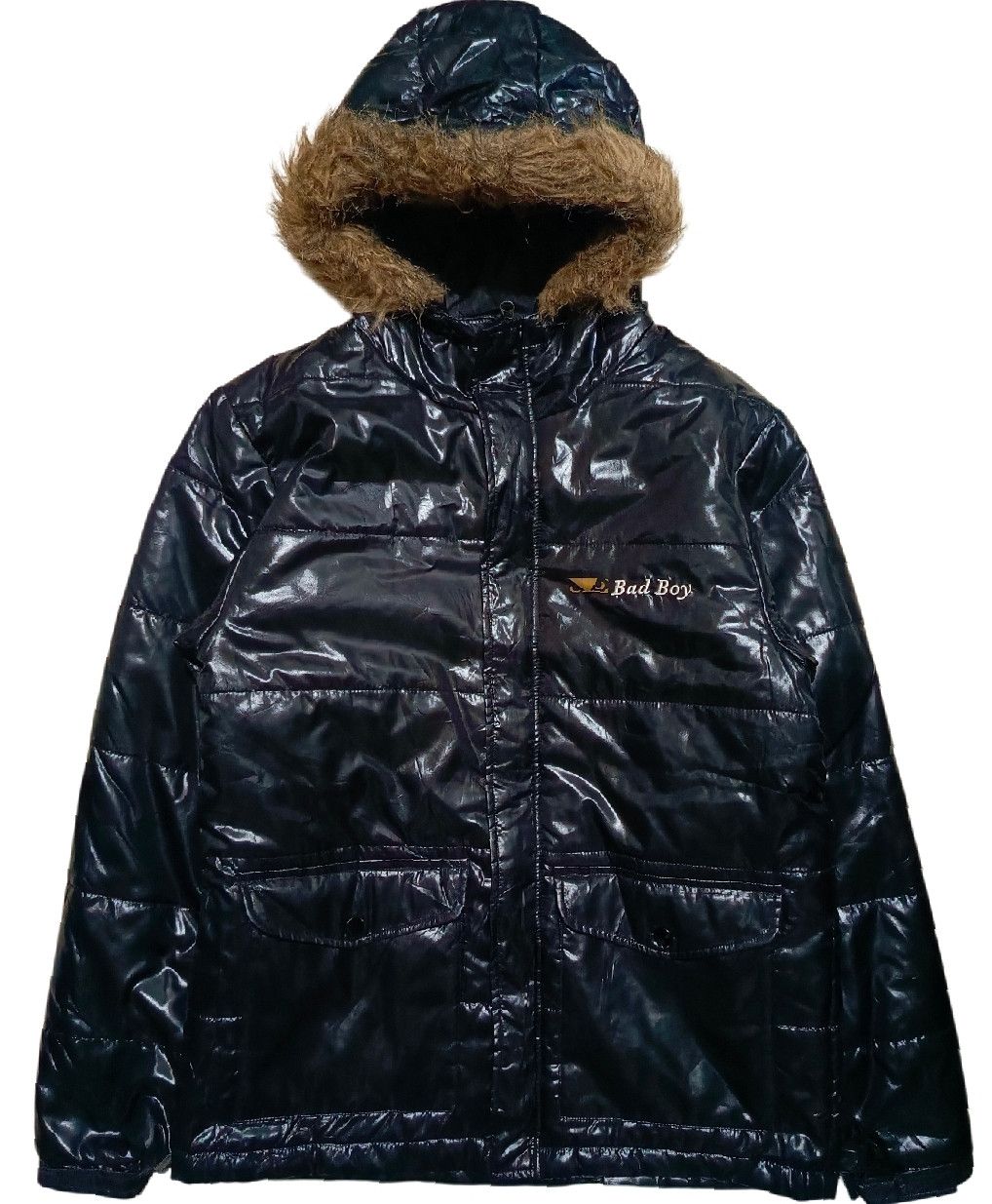 BUFFALO BOBS 2000s Badboy Faux Fur Puffer Jacket Lgb Ifsixwasnine Style Size US M / EU 48-50 / 2 - 1 Thumbnail