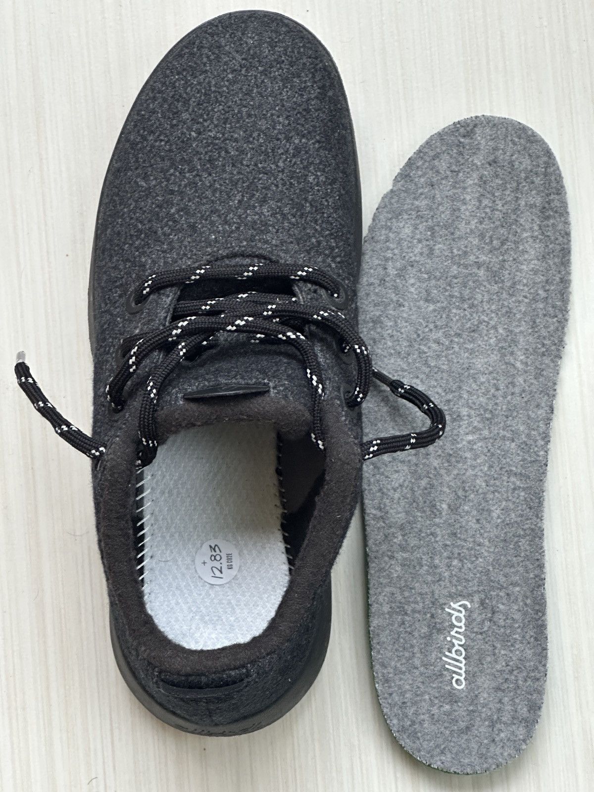 Allbirds Mens Allbirds Wool Runner Mizzle Natural Black, US M8 Size US 8 / EU 41 - 7 Thumbnail