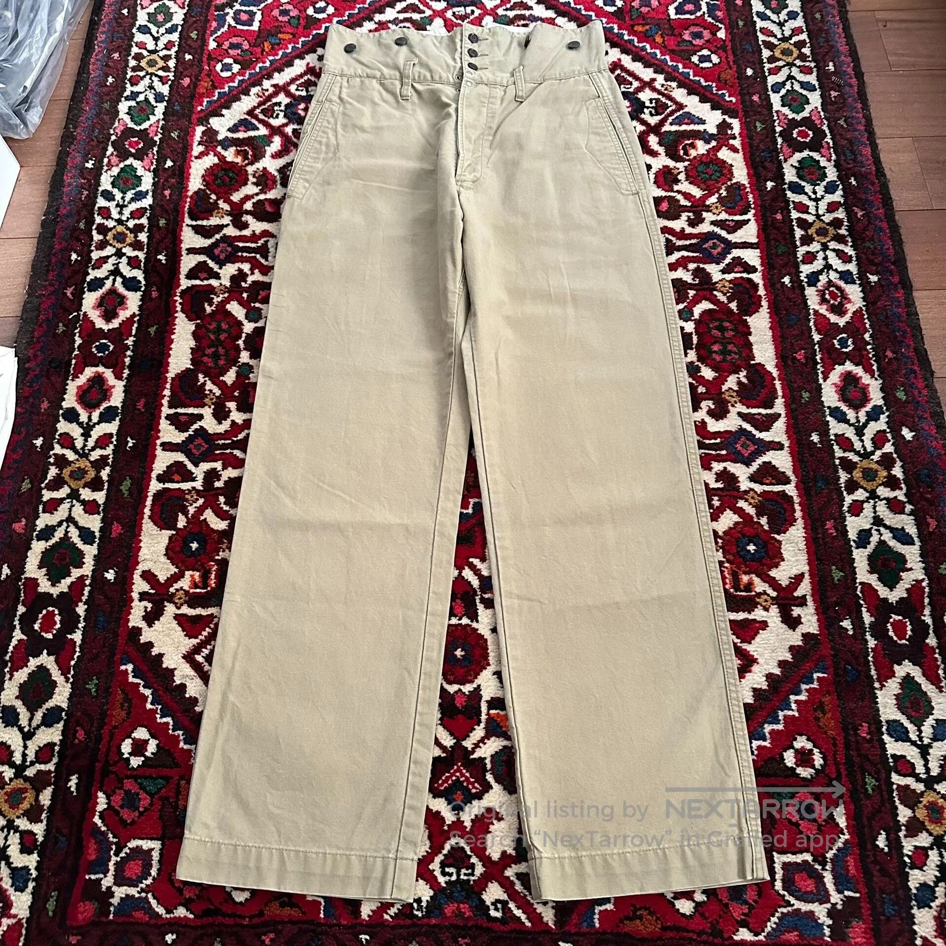 Visvim visvim engineer pants in beige fabric. Size US 40 / EU 56 - 2 Thumbnail