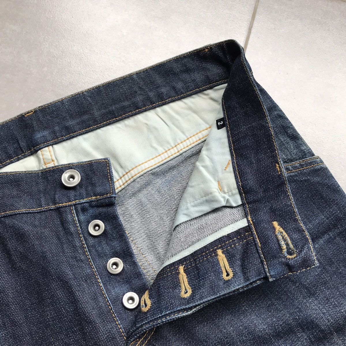 Attachment × Kazuyuki Kumagai Attachment Black Attachment J cut indigo Denim Size US 32 / EU 48 - 5 Thumbnail
