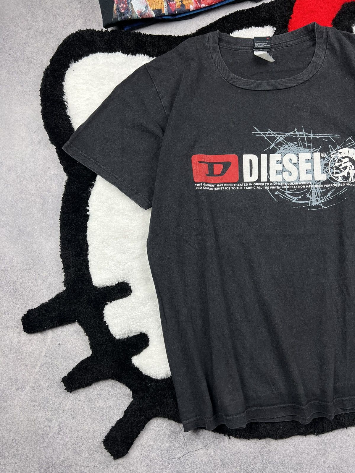 Diesel Y2K Diesel Affliction Style Black Big Logo Tee Shirt Size US L / EU 52-54 / 3 - 2 Thumbnail